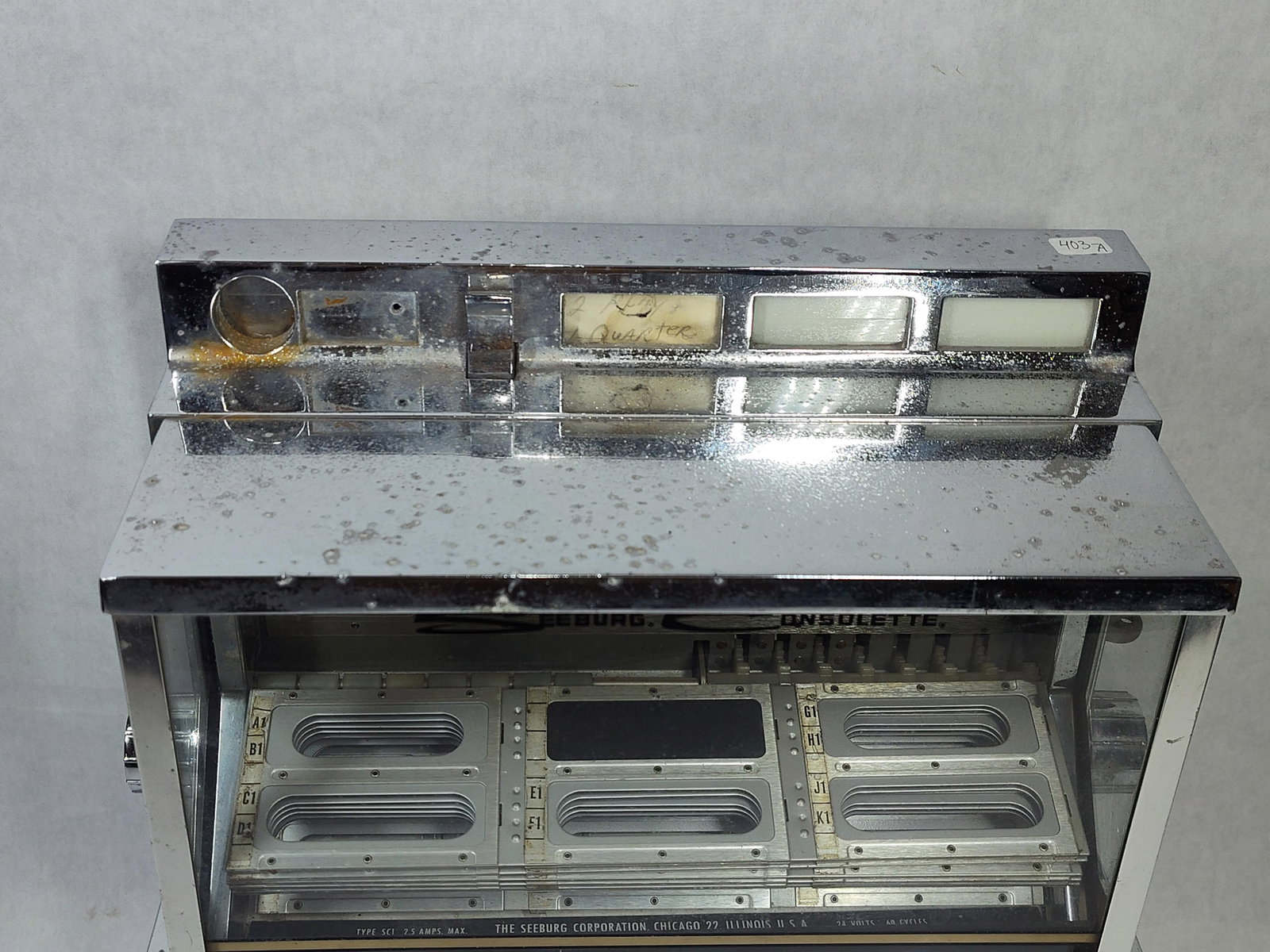Seeburg Consolette SC-1 Jukebox Wallbox Selector - 3