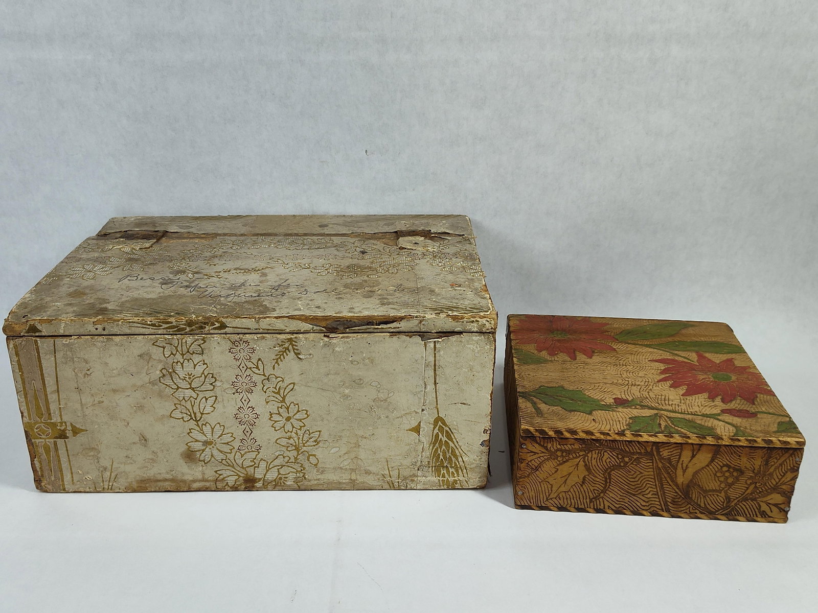 Two Early 20th Century Decorative Lidded Boxes (1 of 5)