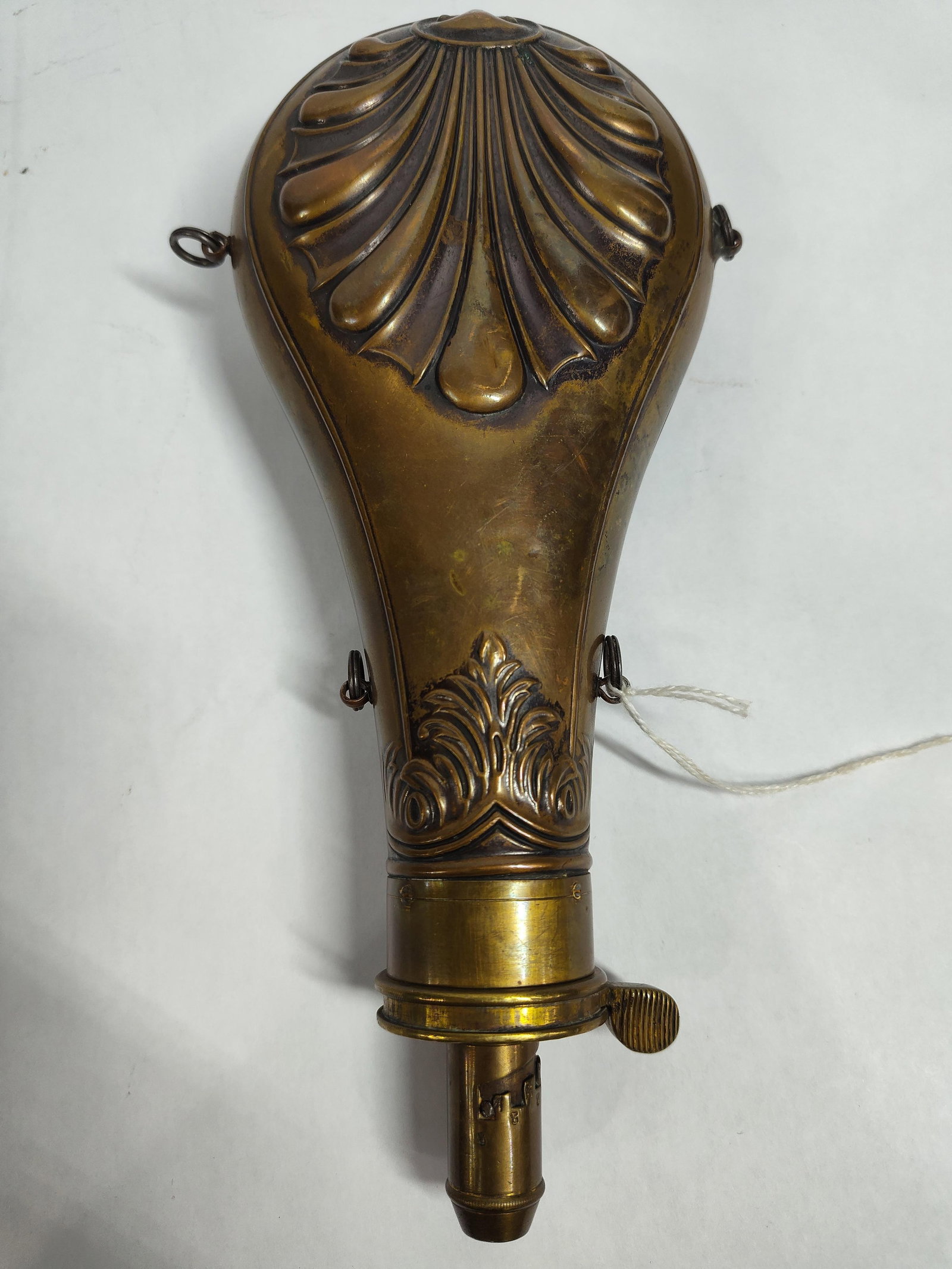 American Flask & Cap Co. Copper Shell Powder Flask (1 of 3)