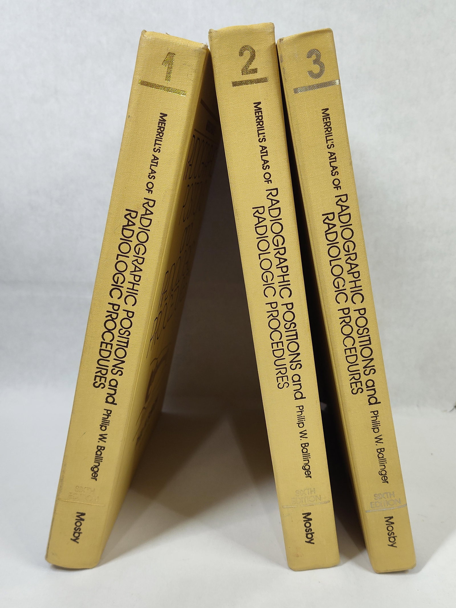 Ballinger, Atlas of Radiographic Positions, 3 Vols: A three-volume medical textbook set titled Merrill's Atlas of Radiographic Positions and Radiologic Procedures, Sixth Edition. Authored by Philip W. Ballinger, continuing the work established by