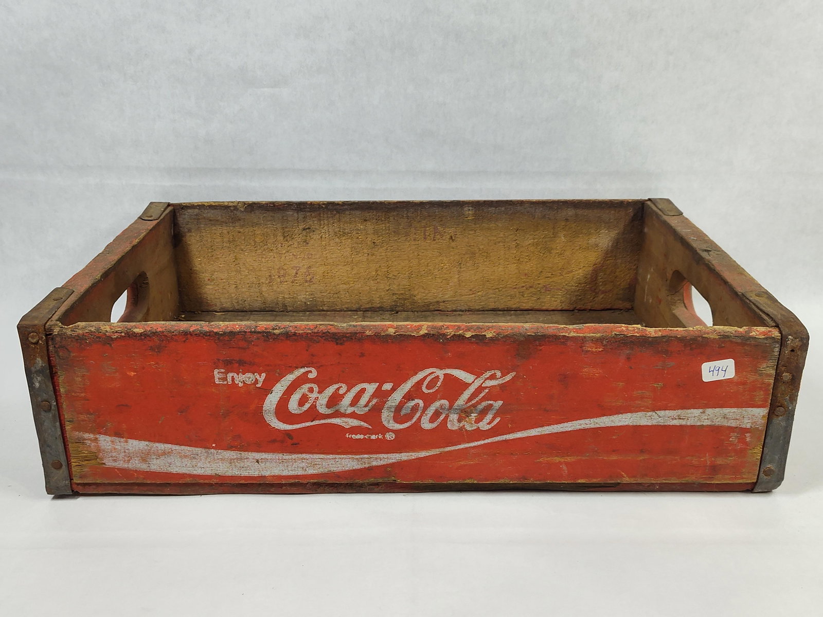 Coca-Cola Wooden Advertising Crate, c. 1974 (1 of 5)