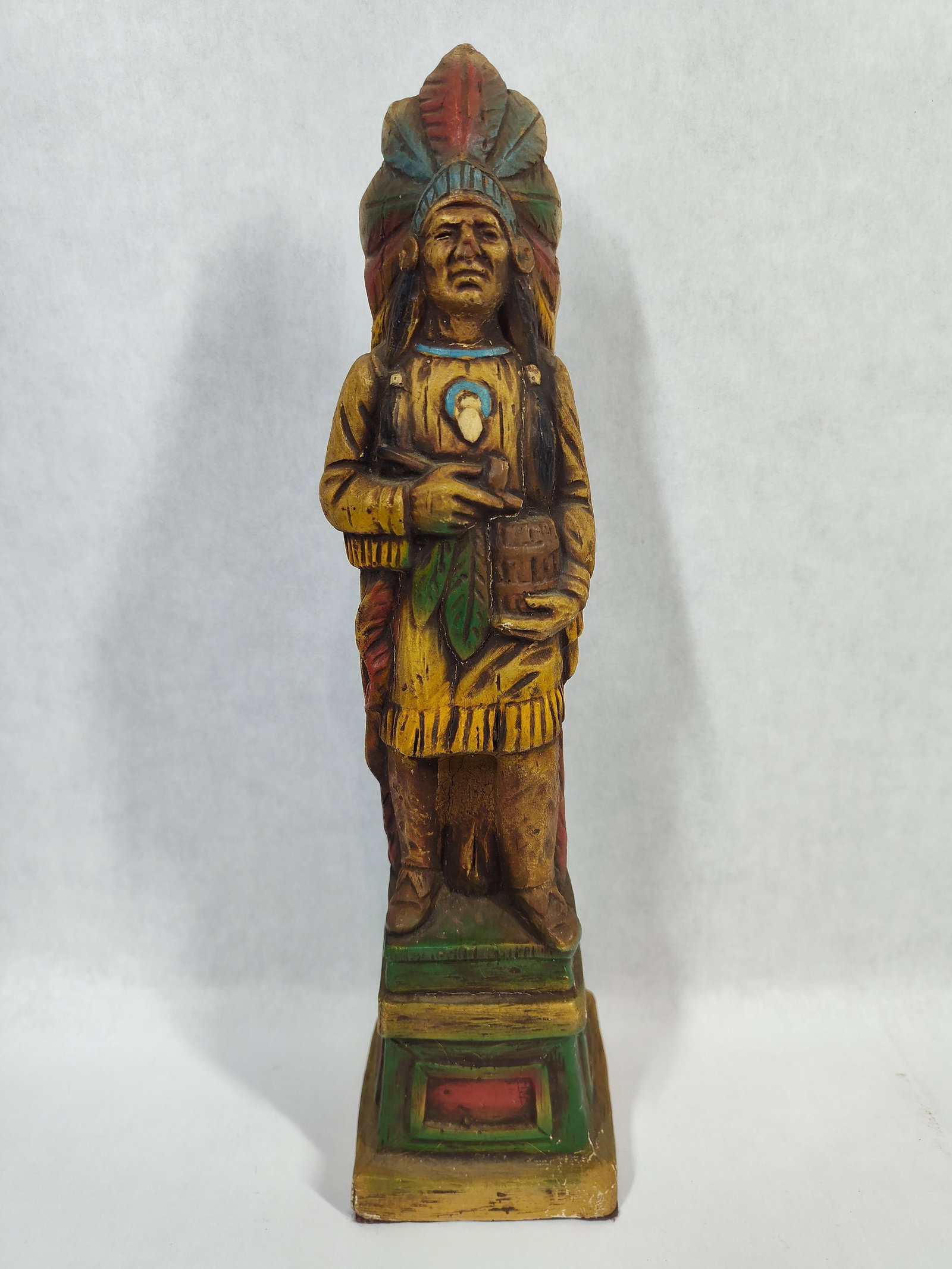 ALFCO NY Composition Cigar Store Indian Figurine (1 of 4)