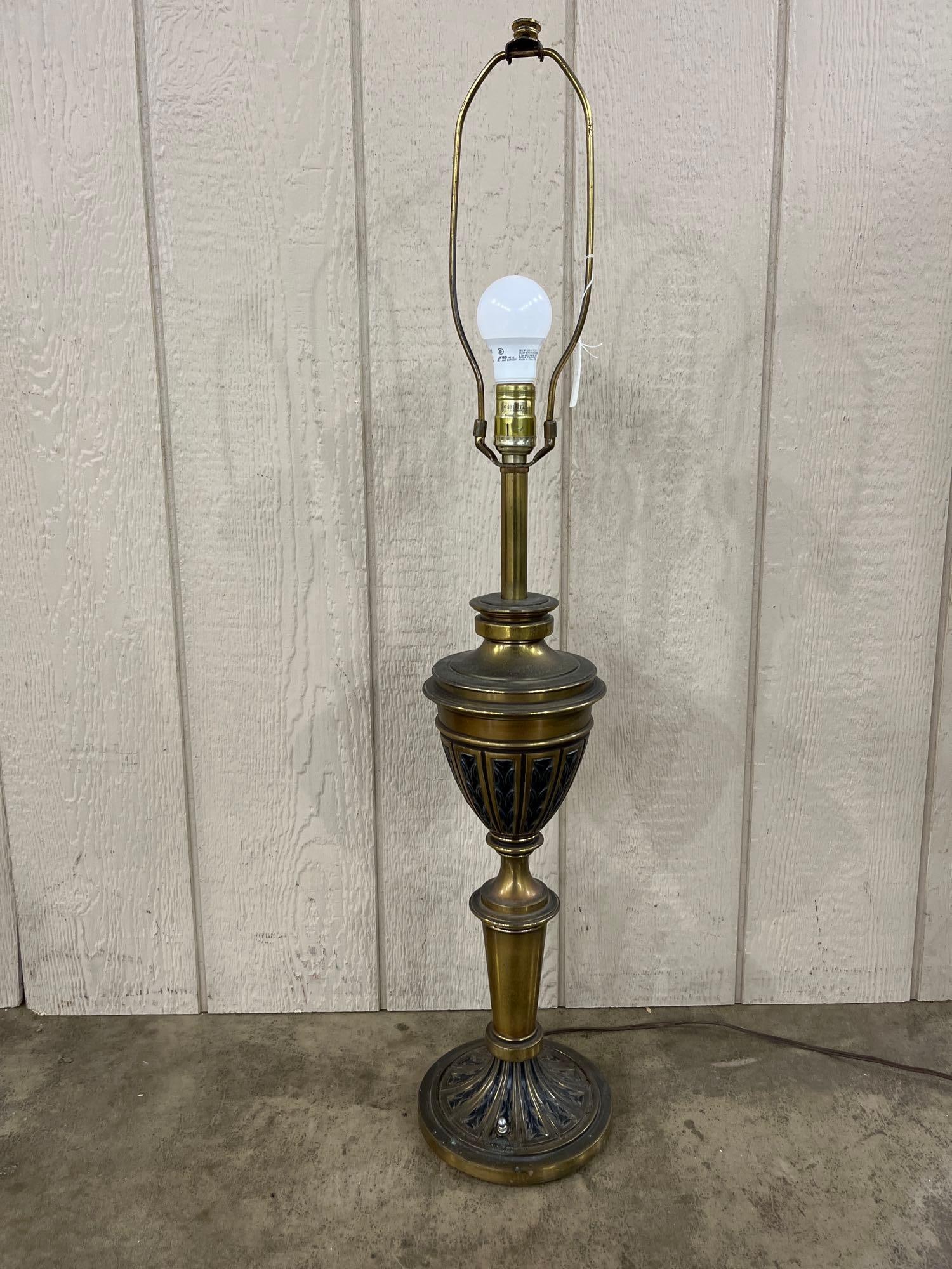 Attrib. Stiffel Mid-C. Neoclassical Brass Urn Lamp (1 of 4)
