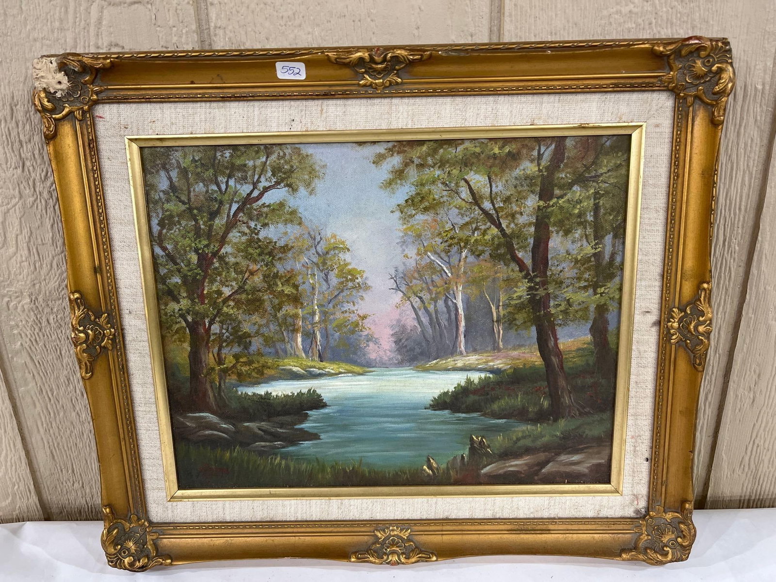 Diane Miller, Wooded River Landscape, O/C (1 of 7)