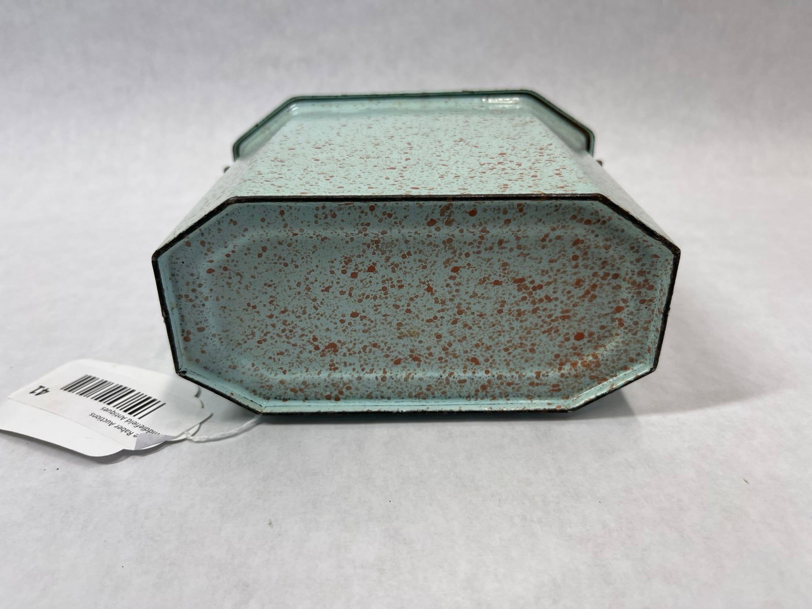 French-Style Octagonal Enamel Lunch Pail w/ Insert - 4