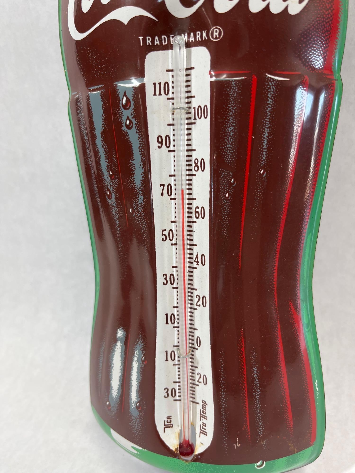 TCA Tru-Temp Coca-Cola Bottle-Shaped Thermometer - 2