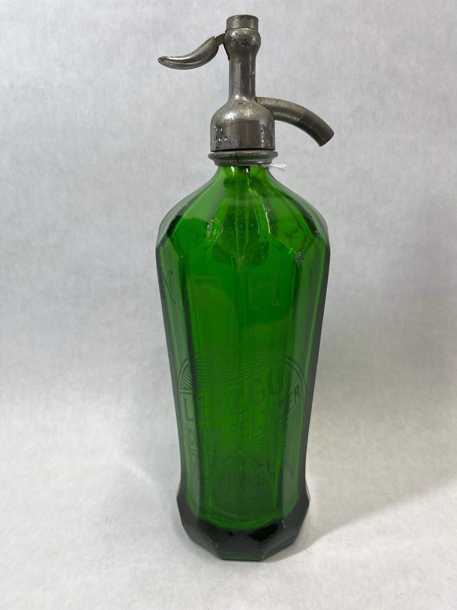 Nehi Letzgo Club Emerald Faceted Siphon Bottle (1 of 5)