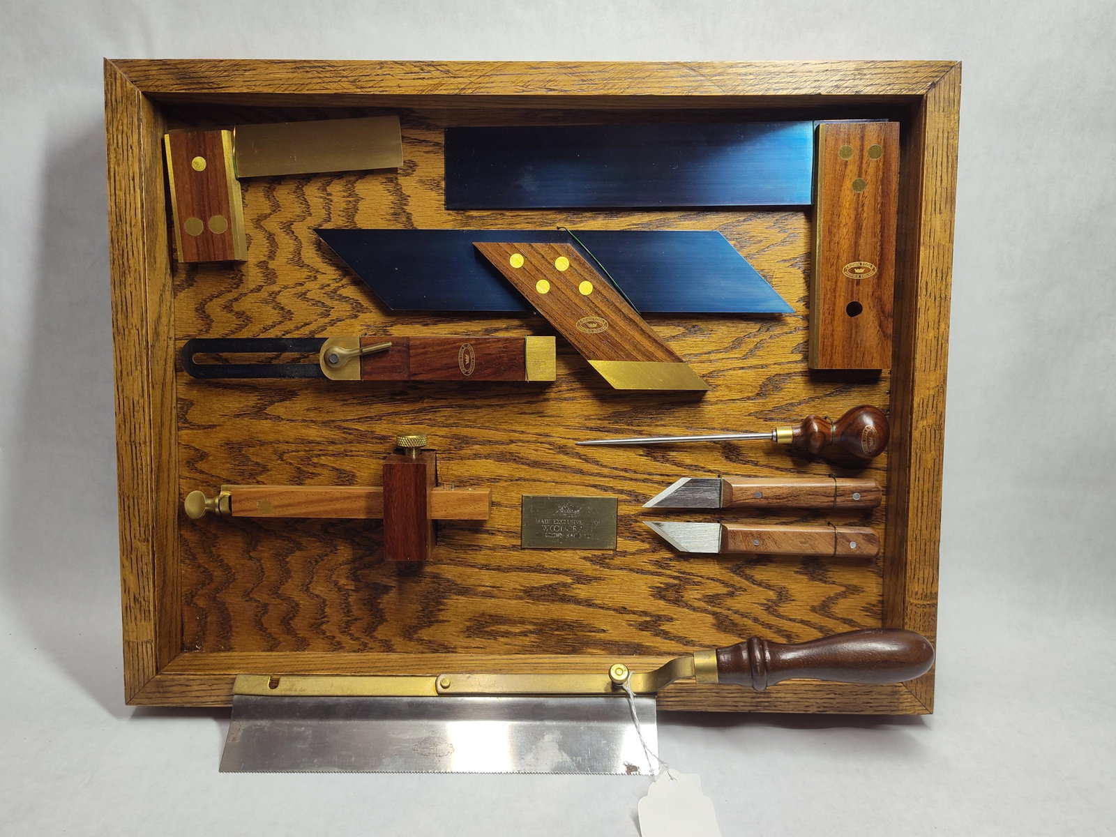 Crown Hand Tools Woodworking Instruments, Oak Case (1 of 6)