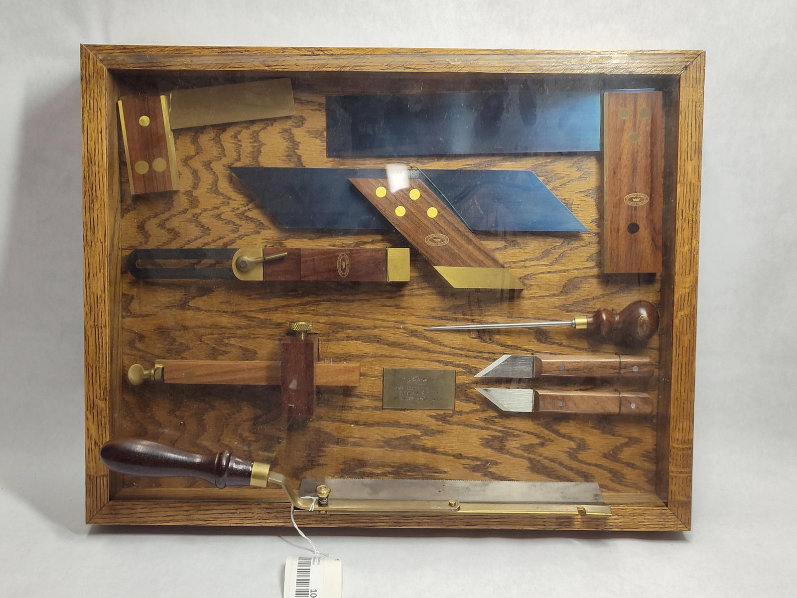 Crown Hand Tools Woodworking Instruments, Oak Case - 6