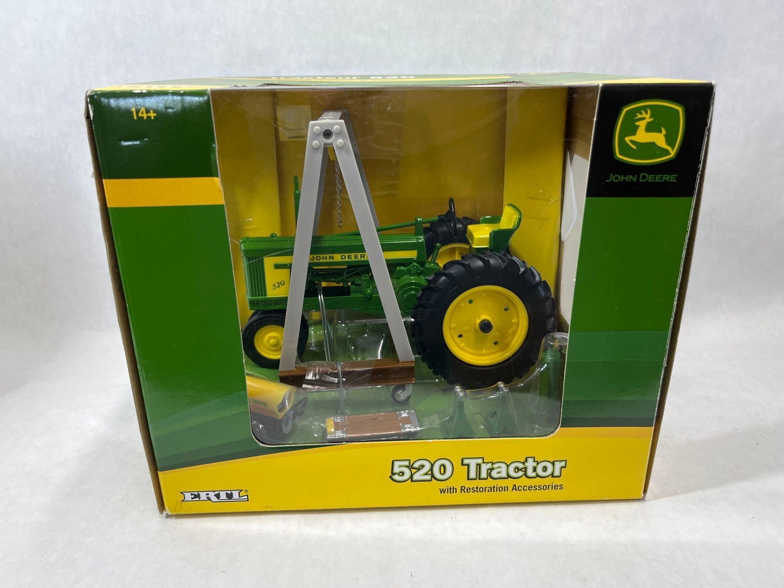 ERTL John Deere 1/16 520 Tractor w/ Accessories (1 of 5)