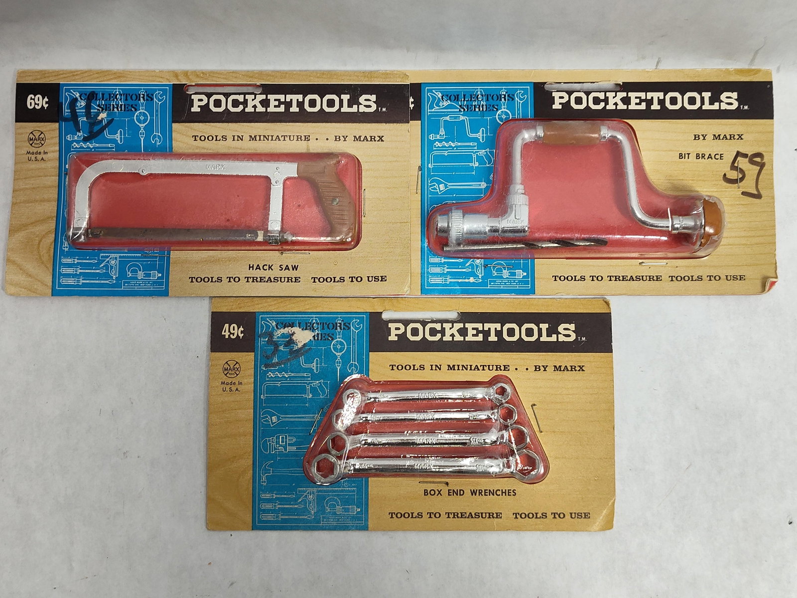 3 Marx Pocketools Sets w/ Original Packaging (1 of 4)