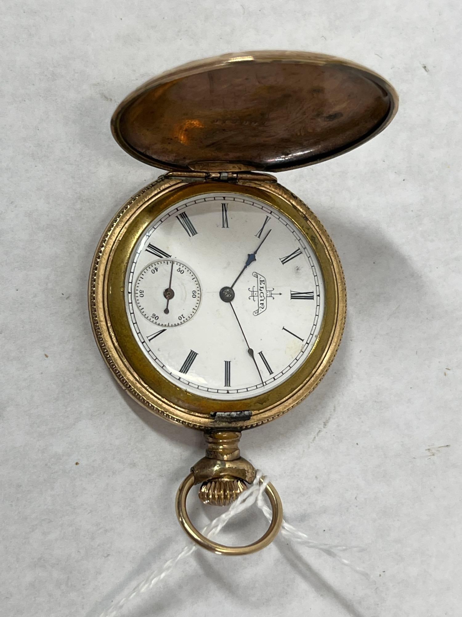 Elgin 13-Jewel Gold-Filled Hunter Sidewinder Watch (1 of 6)