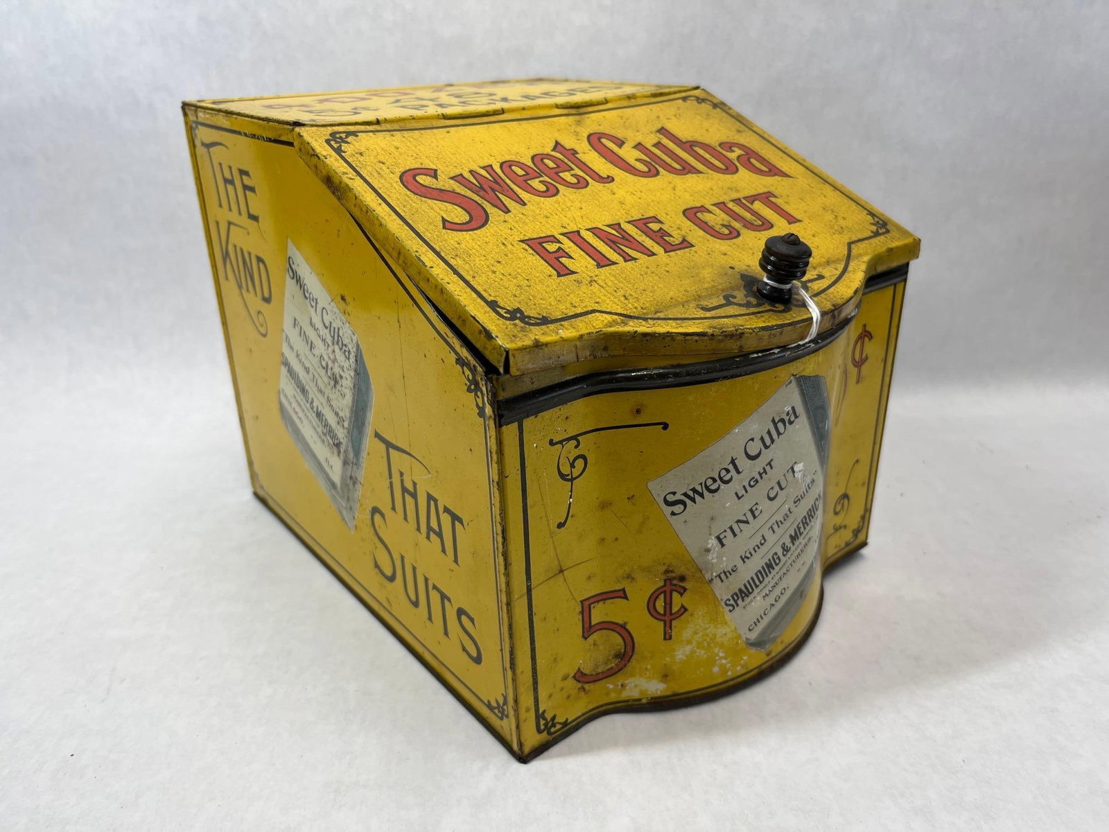 Sweet Cuba Tobacco Lithographed Tin Store Display (1 of 8)