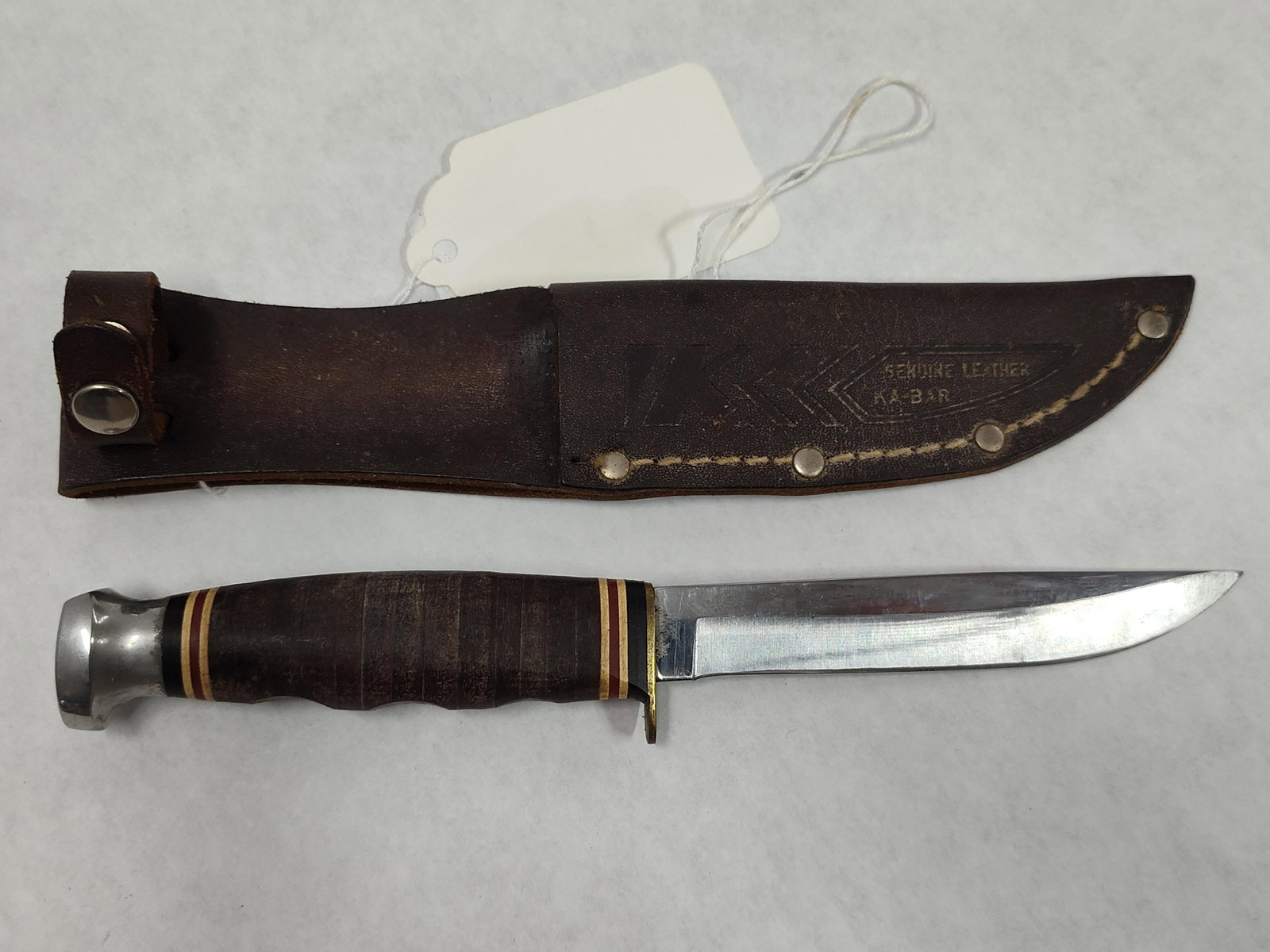 Ka-Bar 1235US Hunting Knife w/ Leather Sheath (1 of 3)