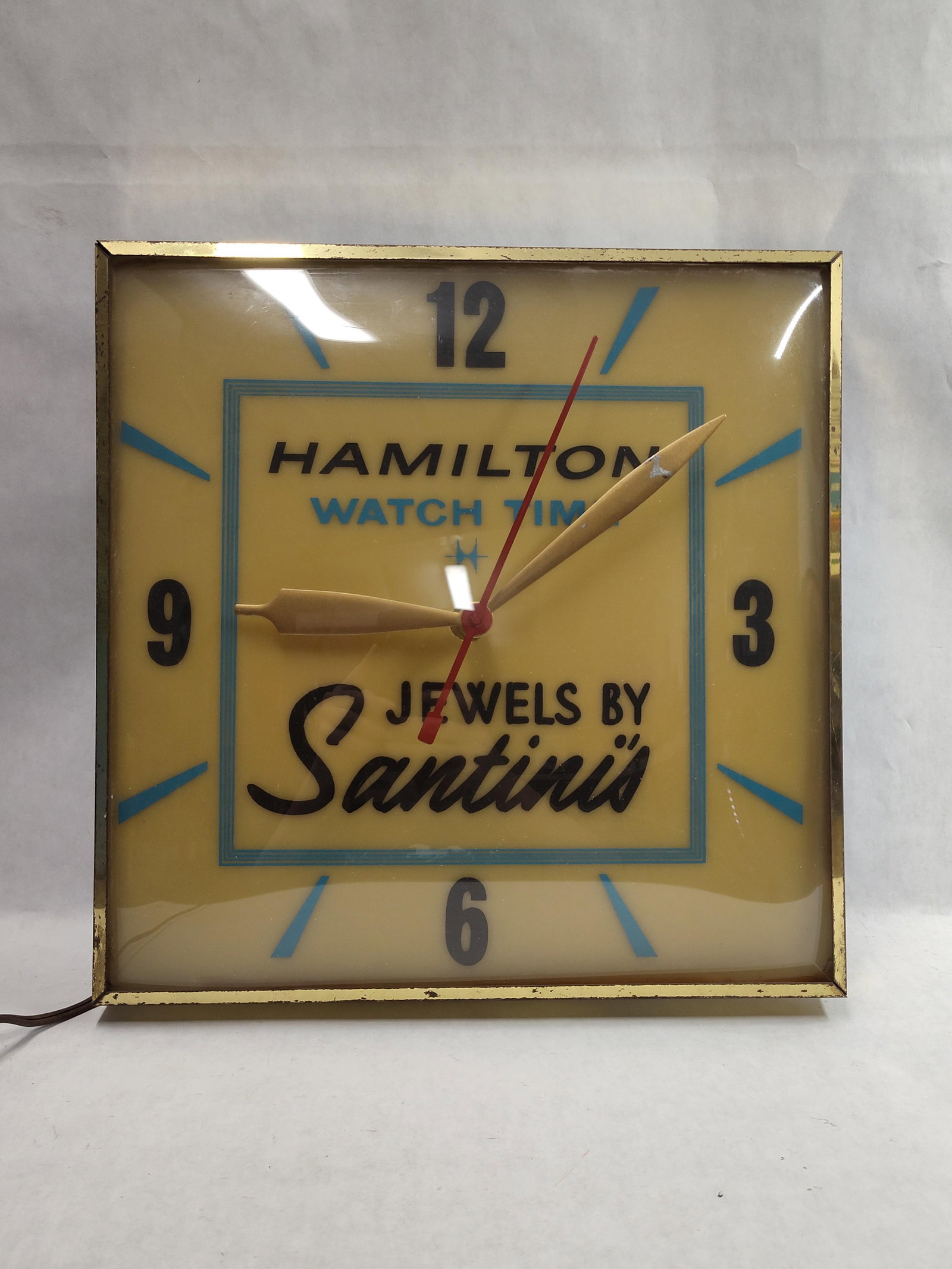 Hamilton Watch Santini's Jewels Illum. Wall Clock (1 of 3)
