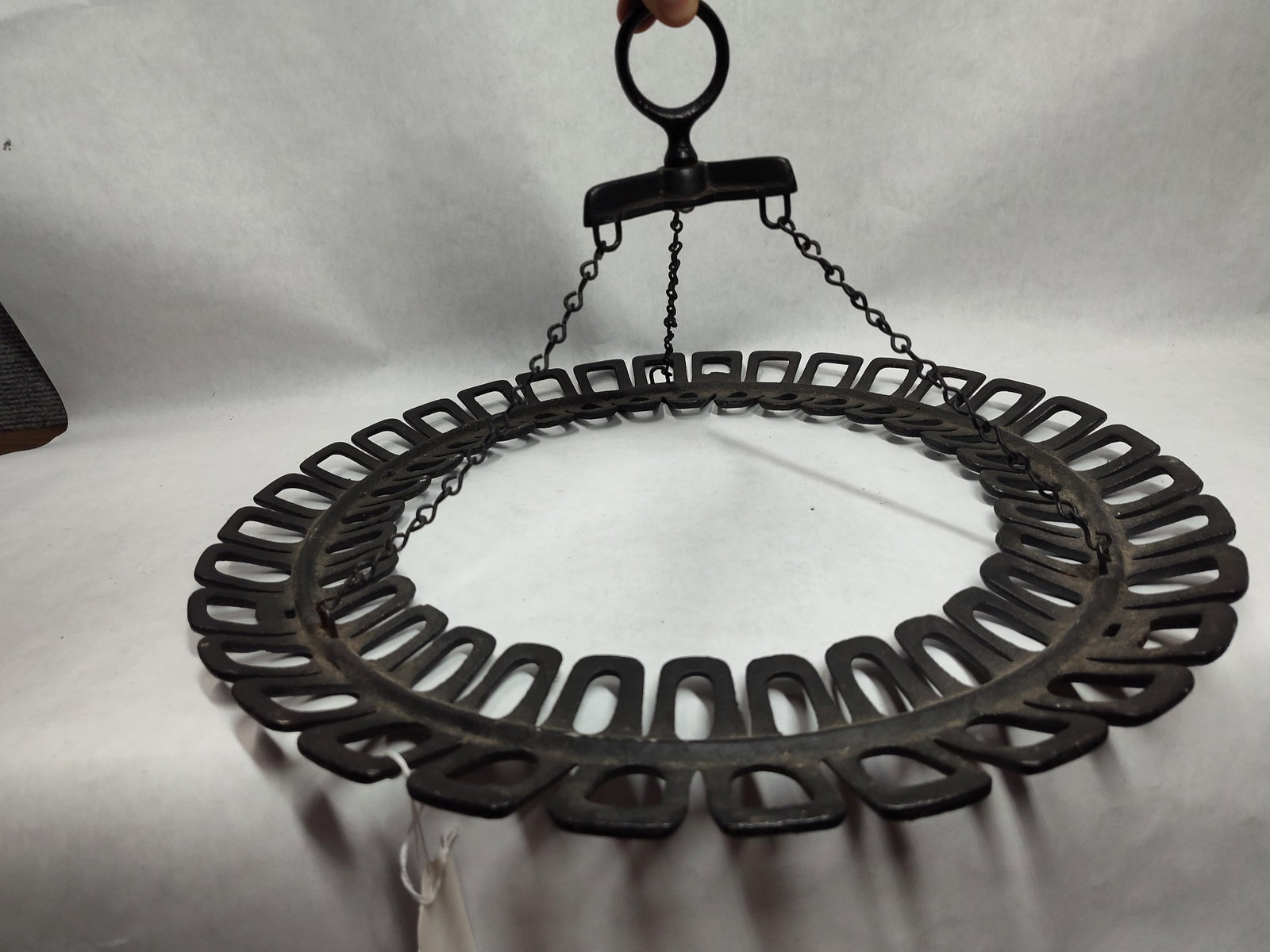Cast Iron Equestrian Horse Buggy Whip Holder (1 of 2)