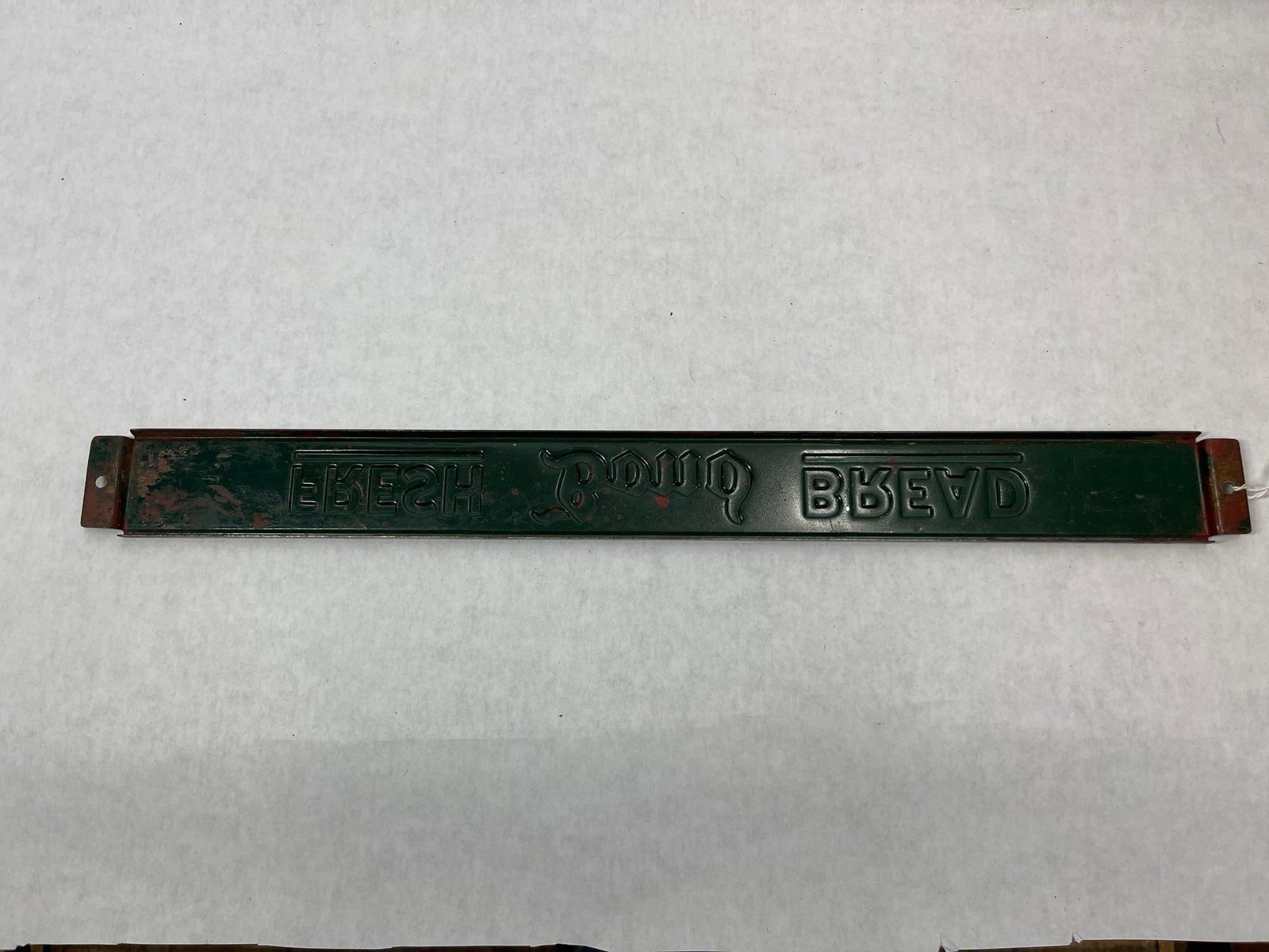 Bond Bread Embossed Tin Screen Door Push Bar - 5