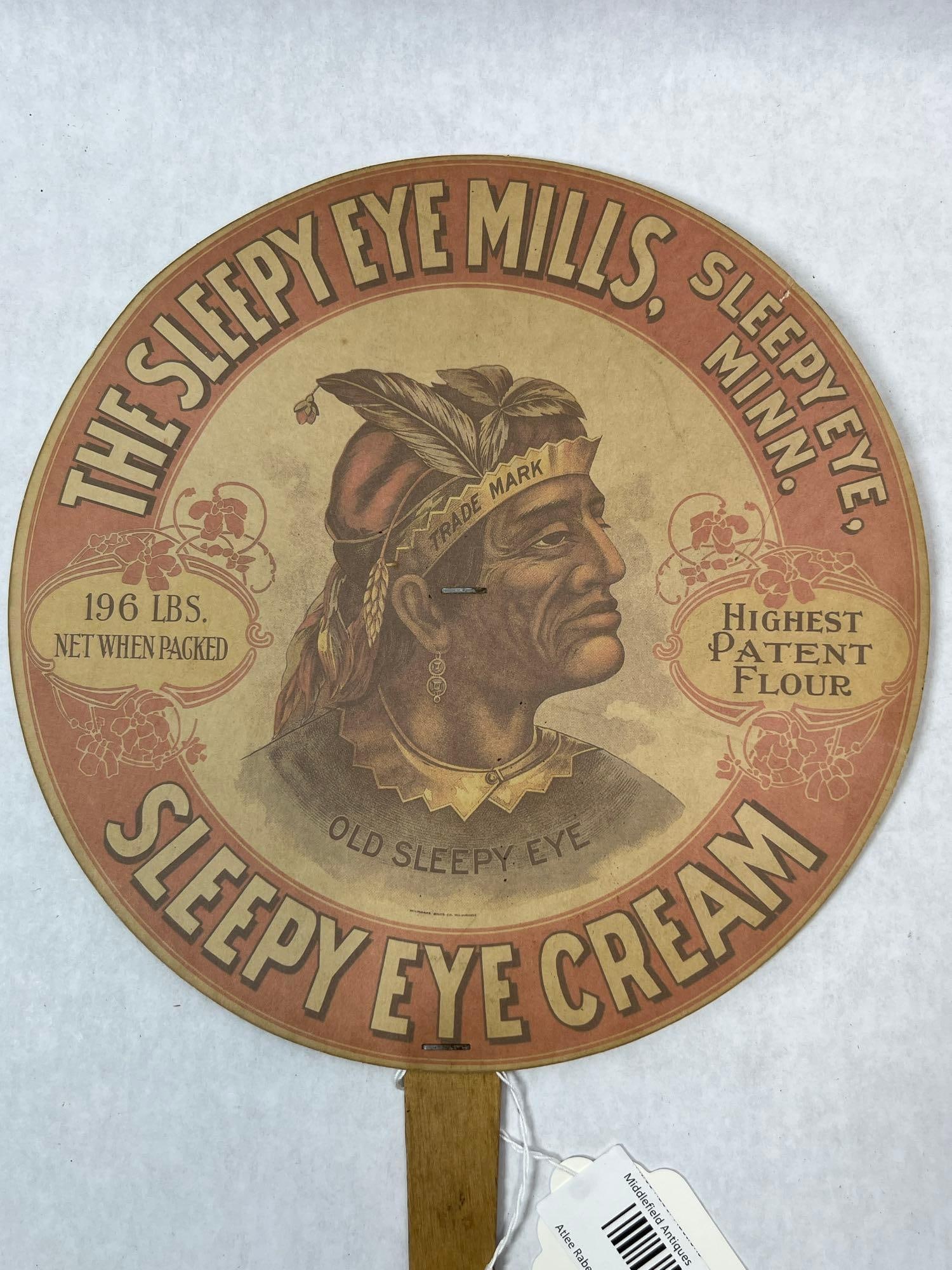 Sleepy Eye Mills & Buster Brown Shoes Adv Hand Fan (1 of 3)