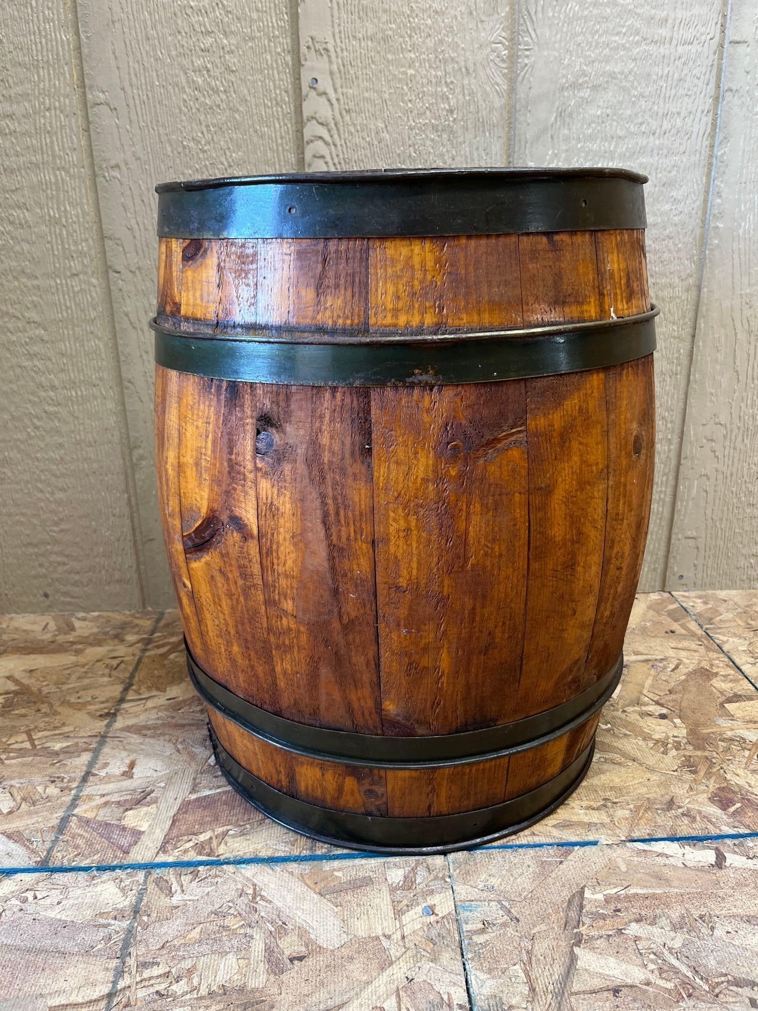 Cromwell Drug Honey & Horehound Drops Wood Barrel (1 of 5)