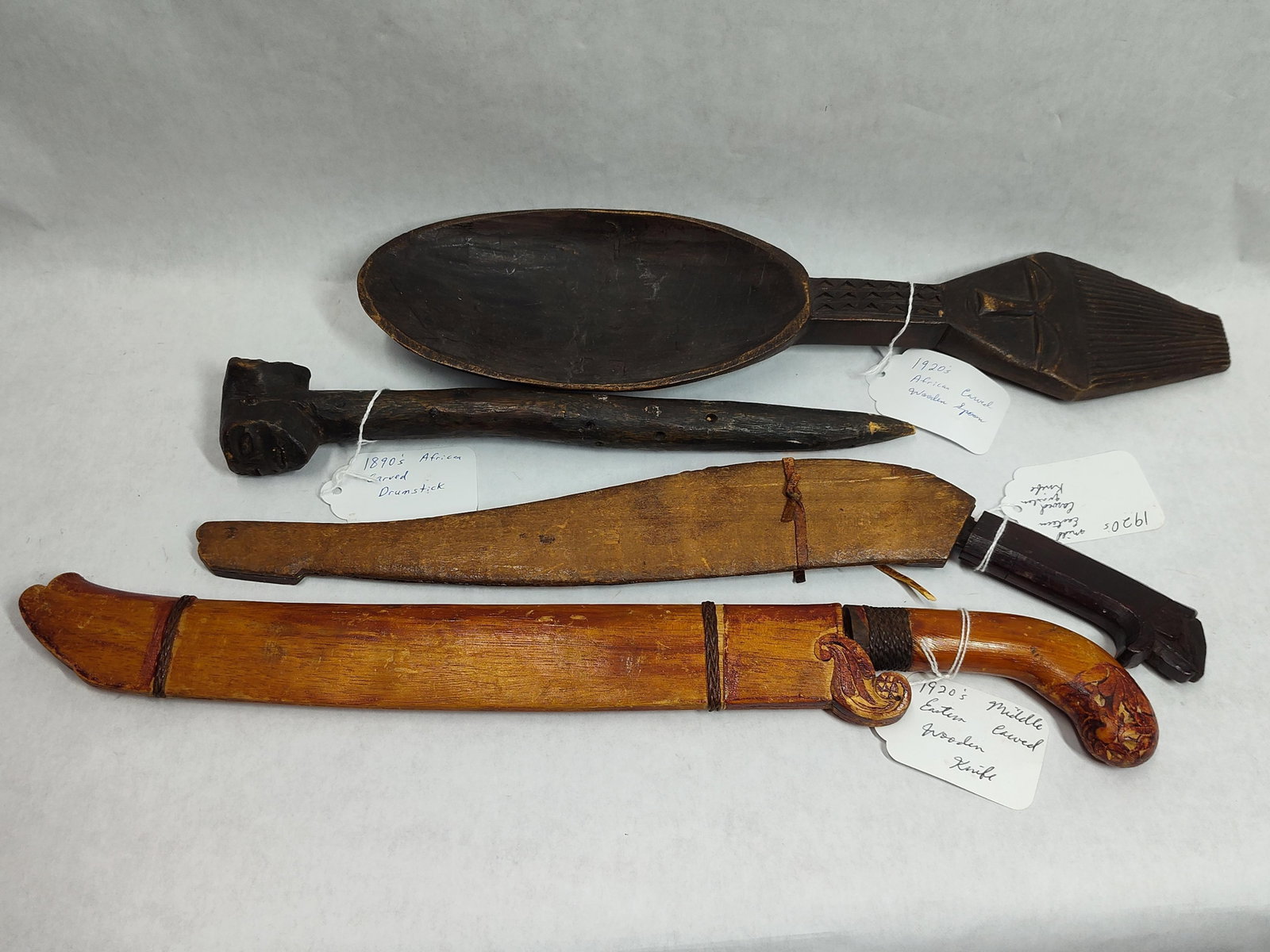 African Dan Style Spoon & Southeast Asian Knives (1 of 5)