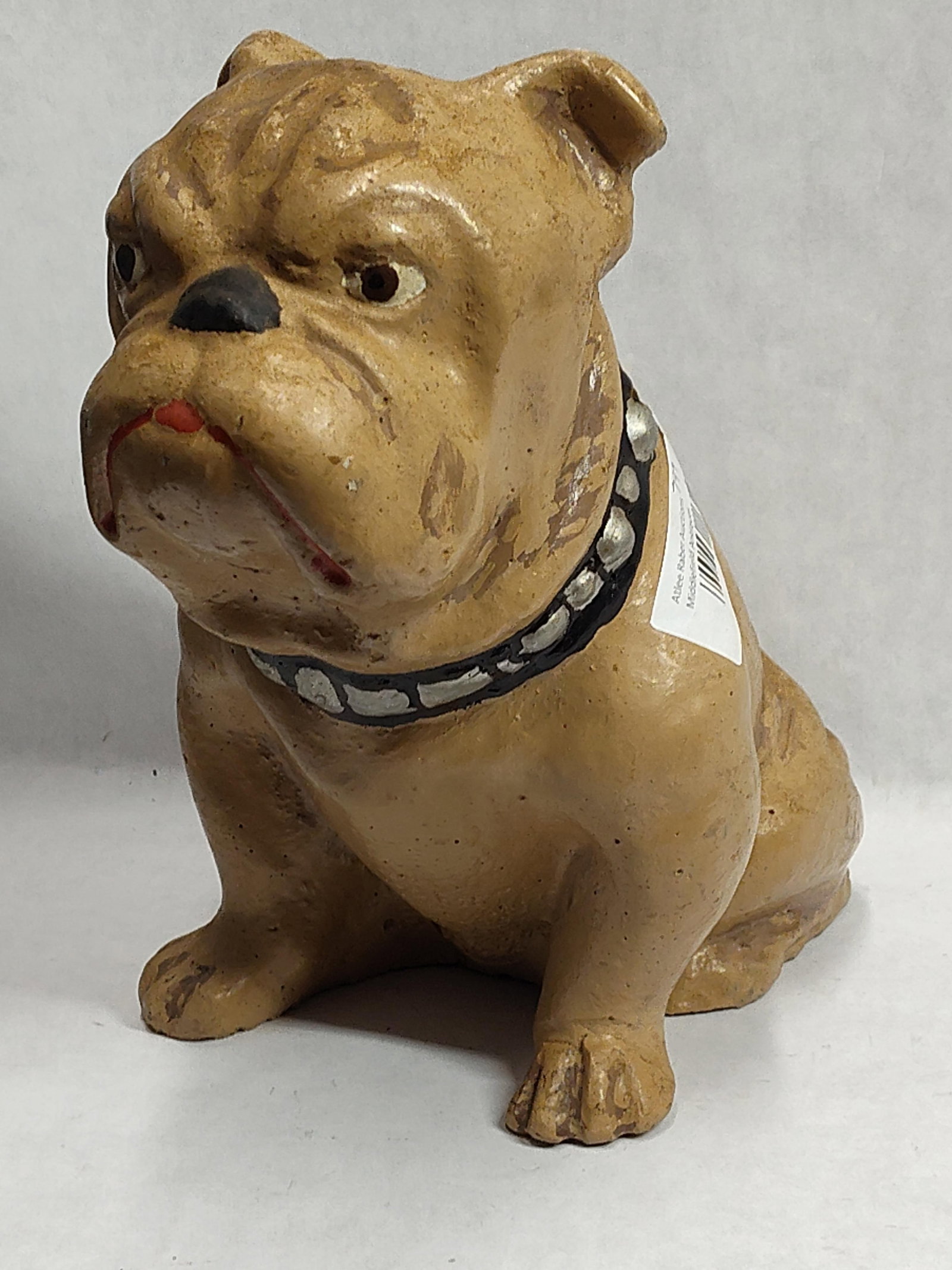 Chalkware Bulldog Mascot w/ Canton Inscription (1 of 3)