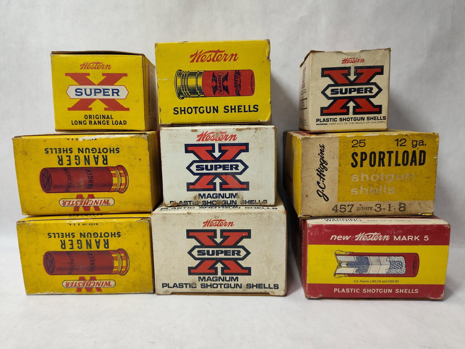 10 Winchester Western & J.C. Higgins Shell Boxes (1 of 2)