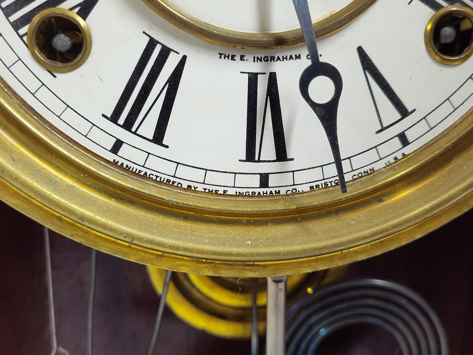 Late 19th C. E. Ingraham Gingerbread Mantel Clock - 4