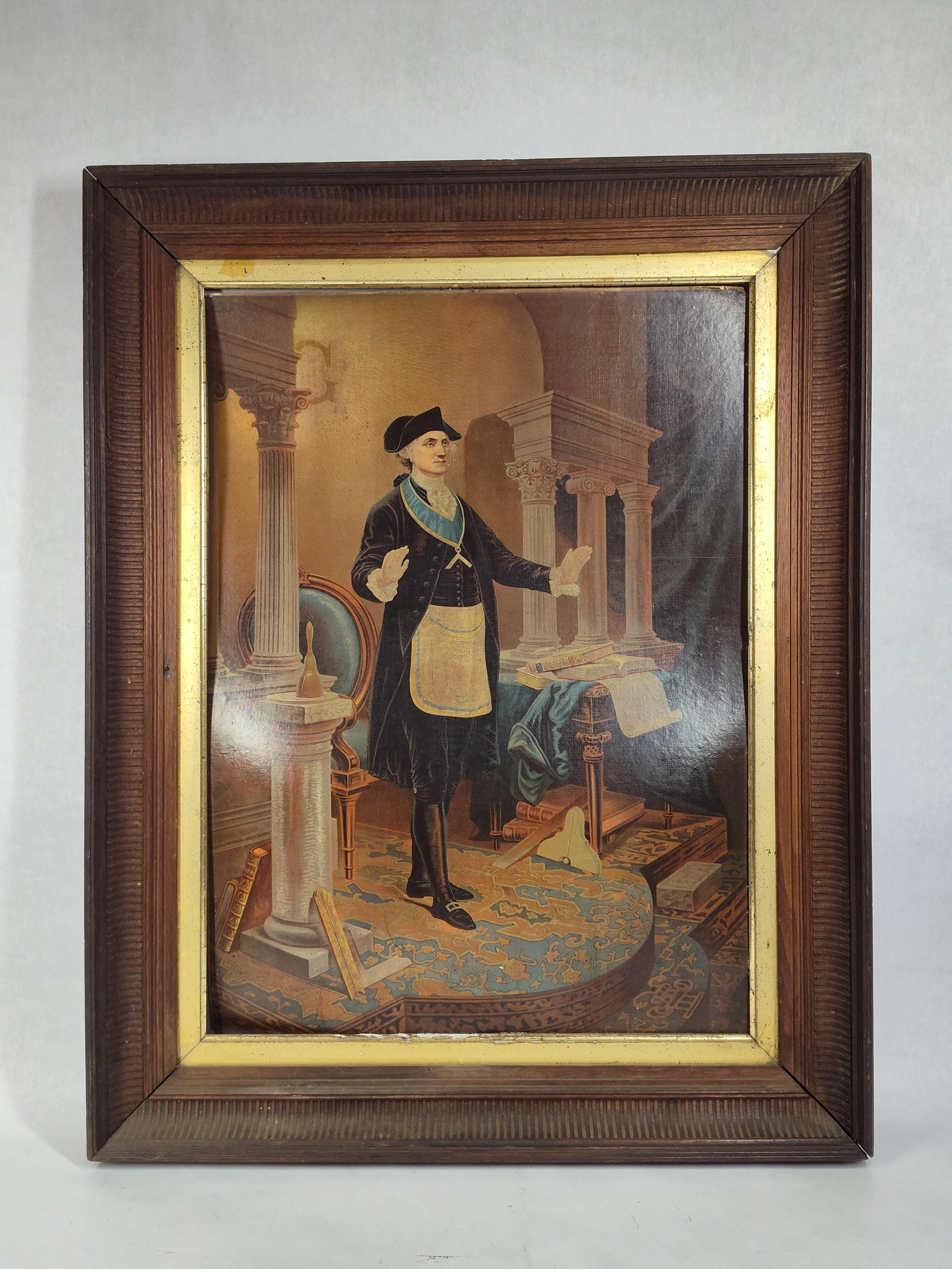 19th C. Washington Closing Lodge Chromolithograph (1 of 5)