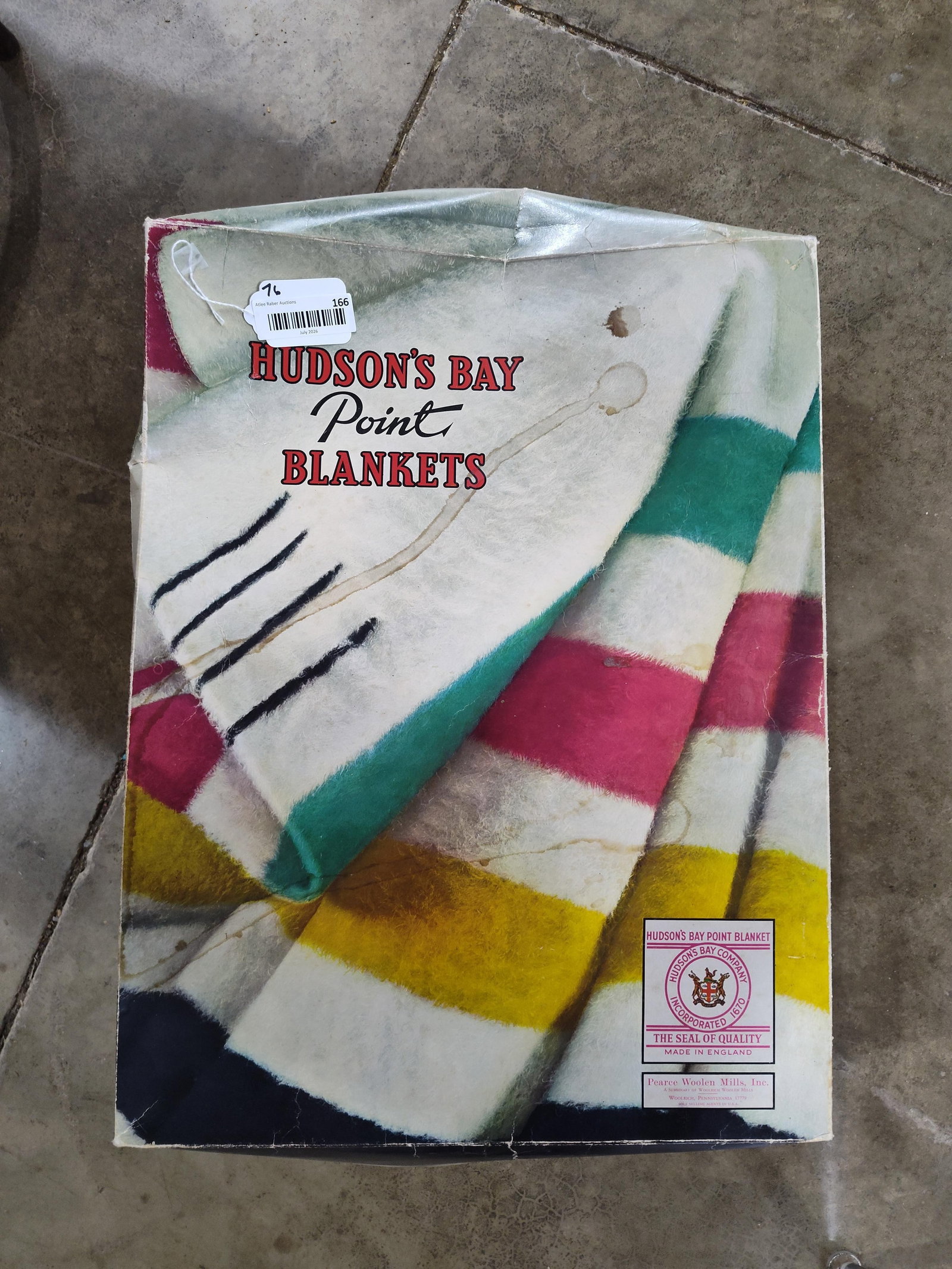 Hudson's Bay Co. 4-Point Multistripe Wool Blanket (1 of 3)