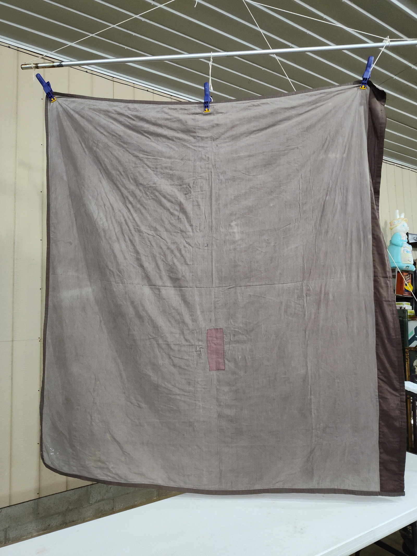 Hand-Pieced & Quilted Nine-Patch Variation Quilt - 3