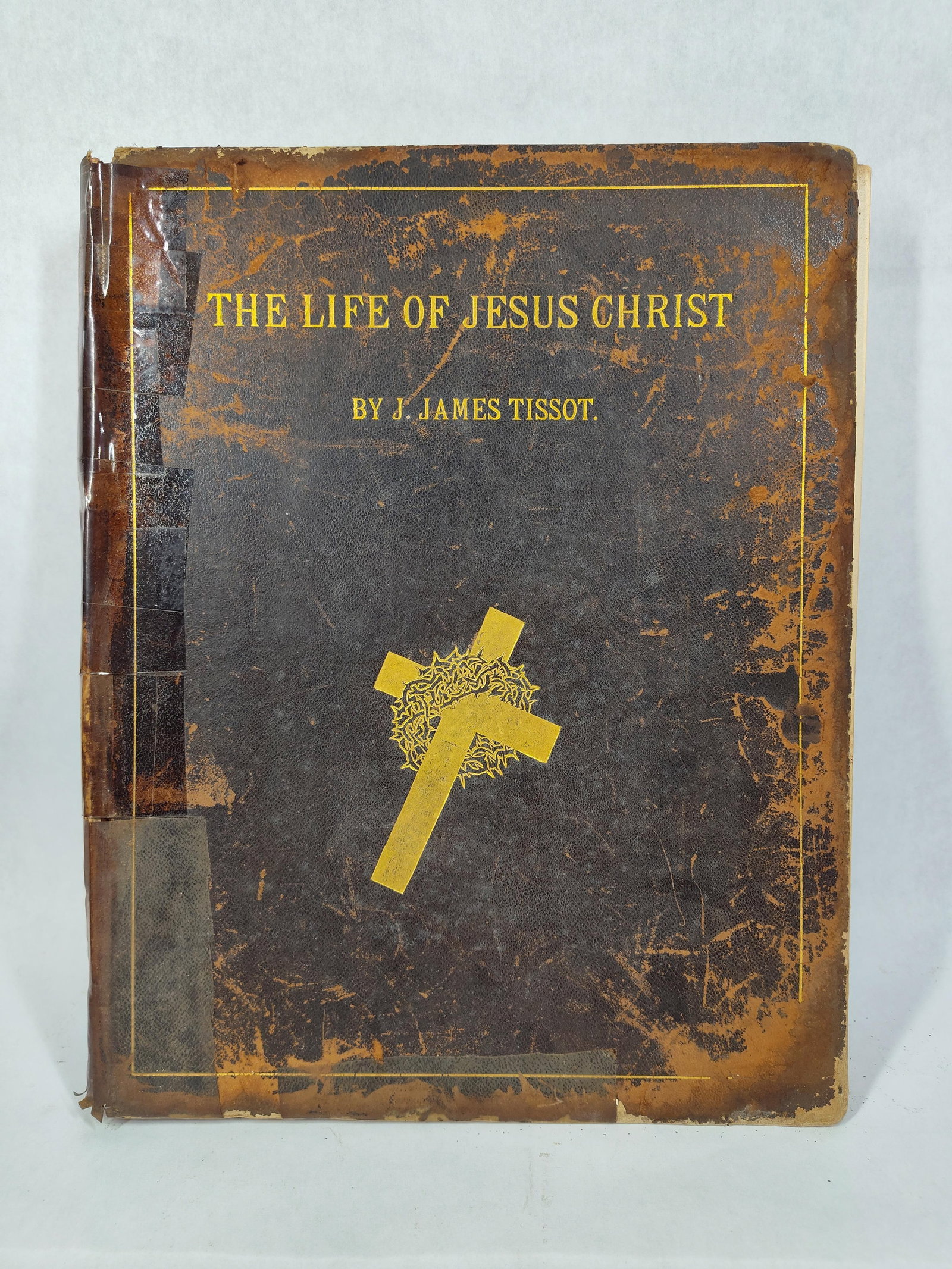 Tissot, J. James, Life of Jesus Christ, c. 1903: This illustrated volume is a single book from a larger multi-volume set titled The Life of Jesus Christ by French painter J. James Tissot (James Joseph Jacques Tissot, 1836-1902). The work features a