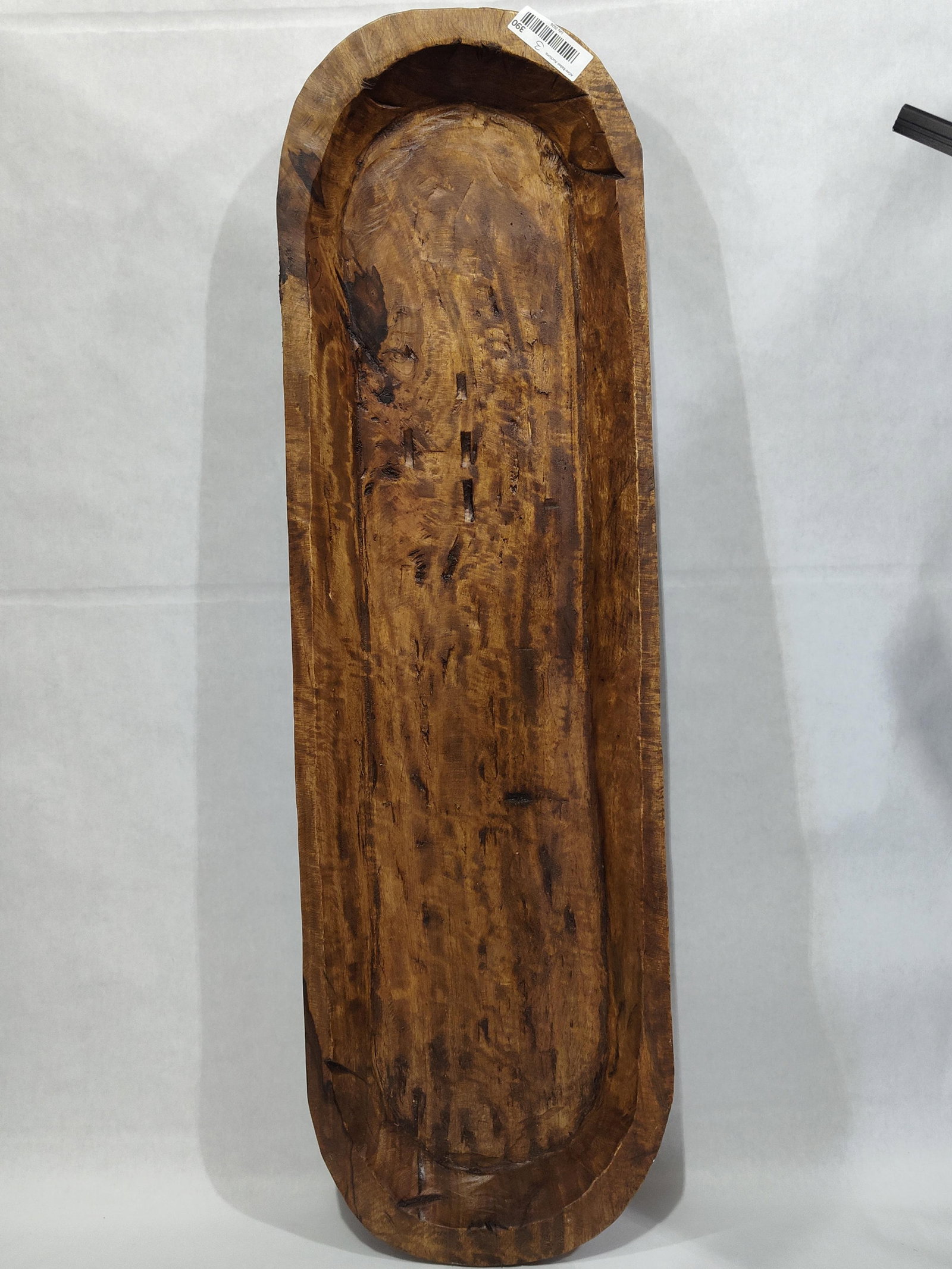 Primitive Hand-Carved Wood Dough Bowl (1 of 5)