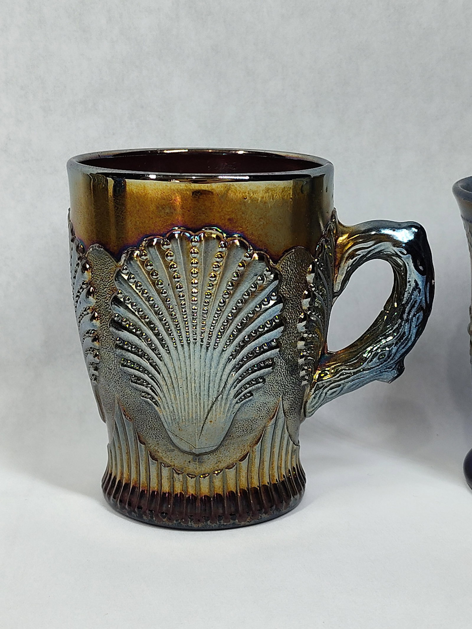 Assorted American Carnival Glass Tableware - 5