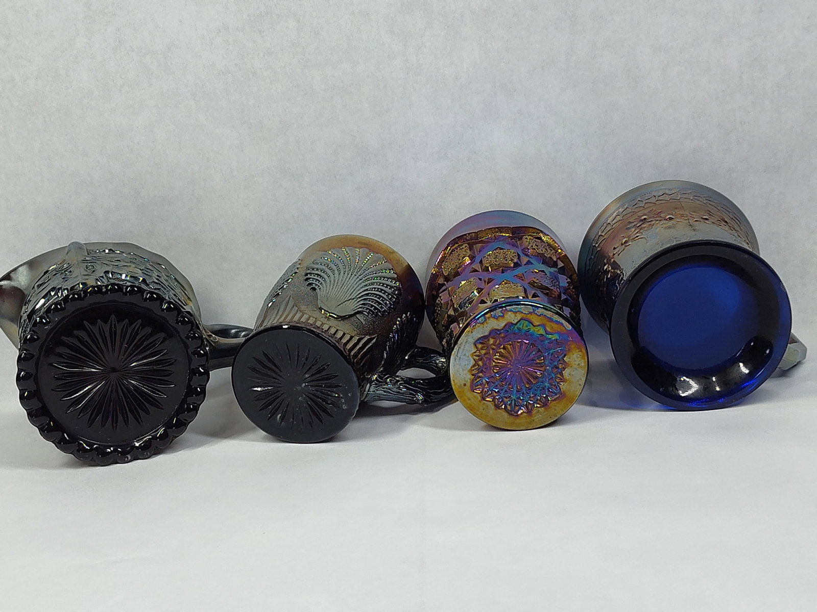 Assorted American Carnival Glass Tableware - 8