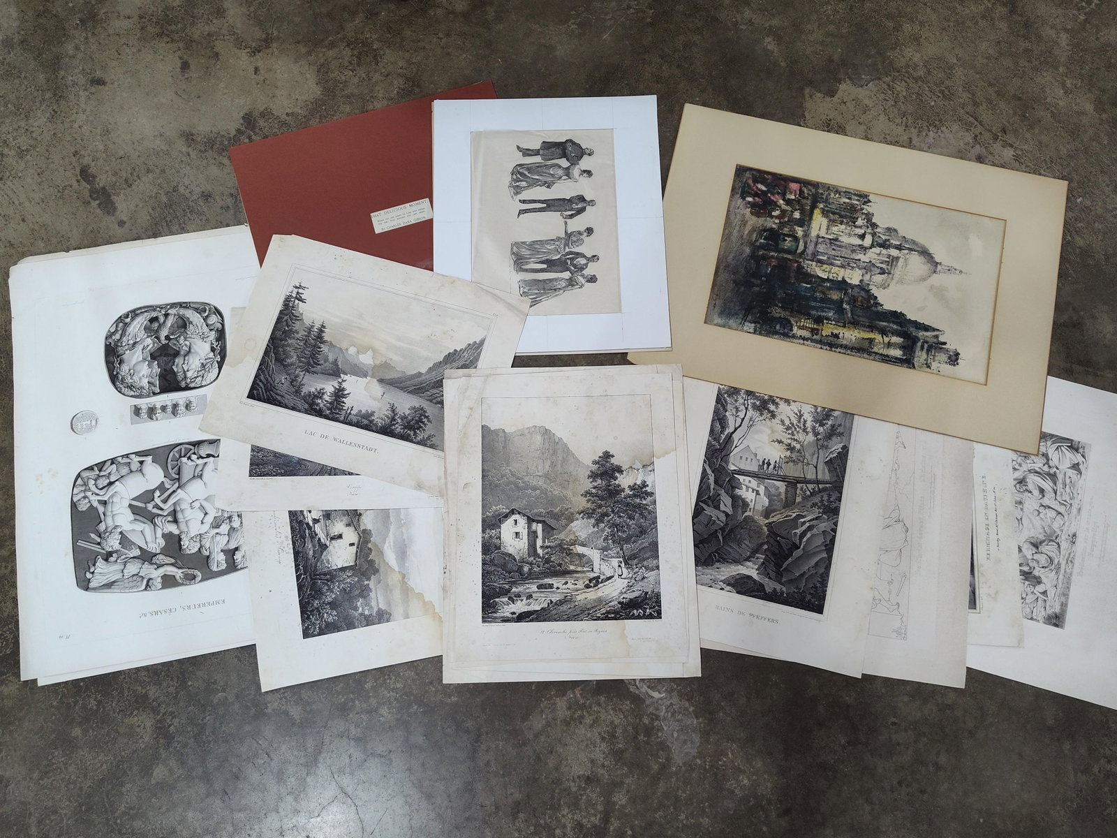 Barry Pittar & C. Dana Gibson, 18-20th C. Prints: approx 12 x 18. A diverse mixed lot of late 18th to early 20th-century prints utilizing various intaglio and planographic techniques including engravings, lithographs, and photogravures. Notable