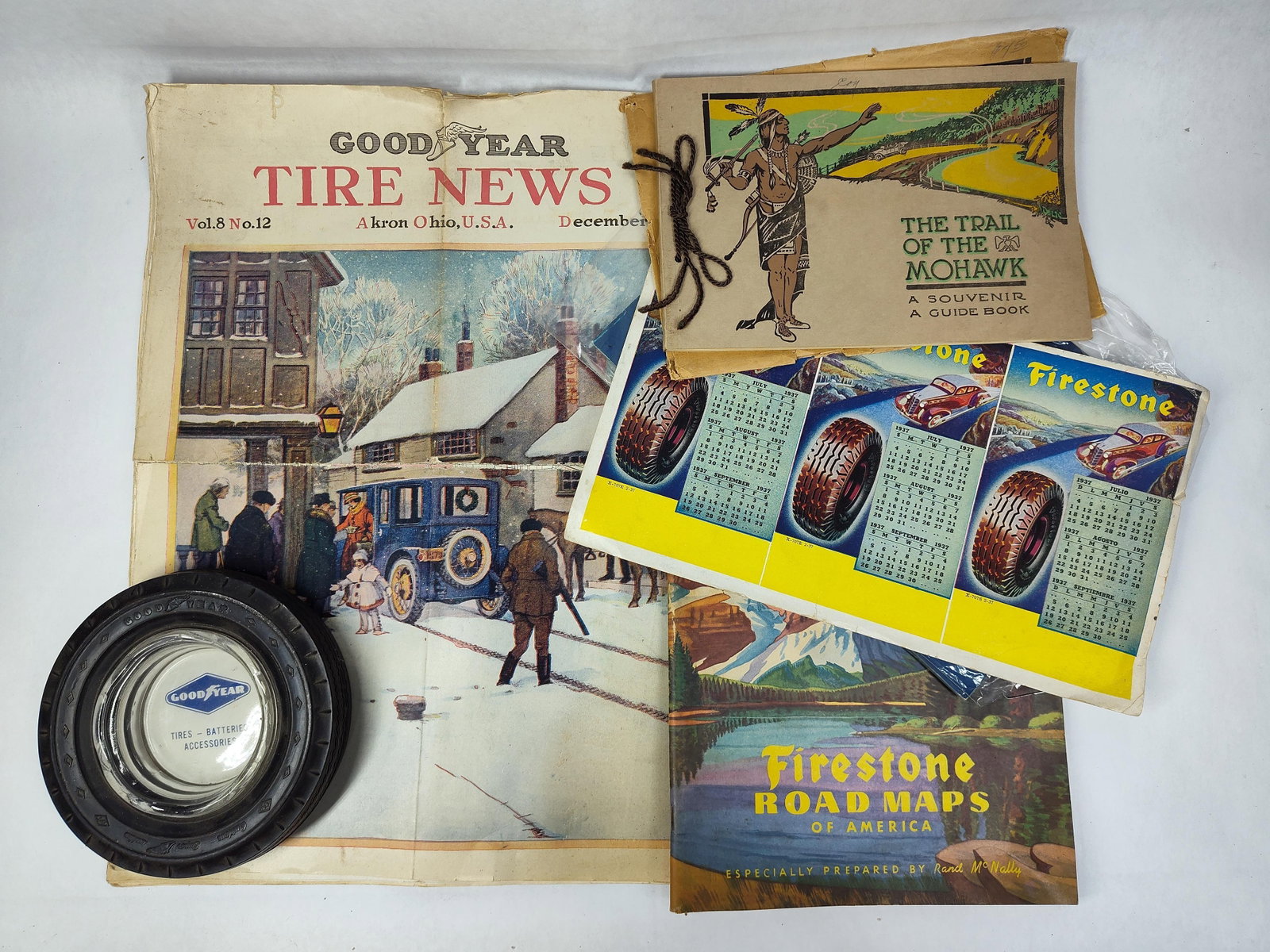 Goodyear & Firestone Automotive Ephemera & Ashtray (1 of 5)