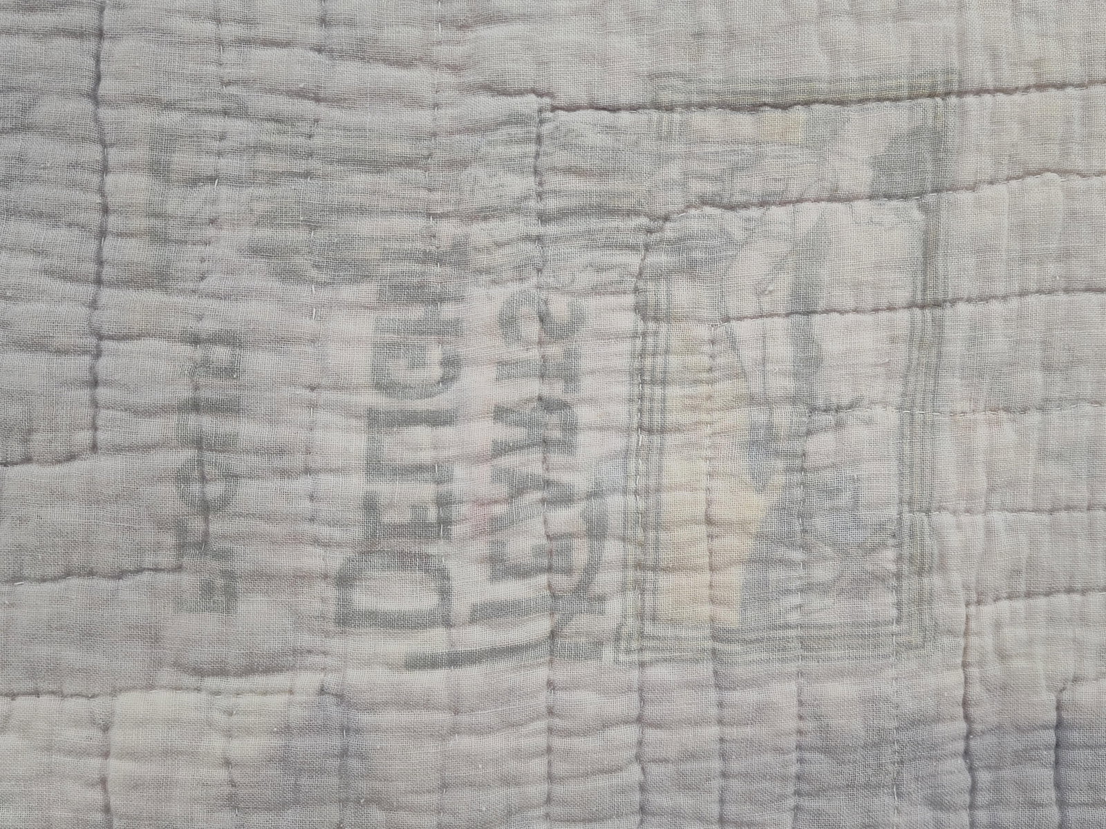 Mid-20th C. Criss-Cross Patchwork Feed Sack Quilt - 7
