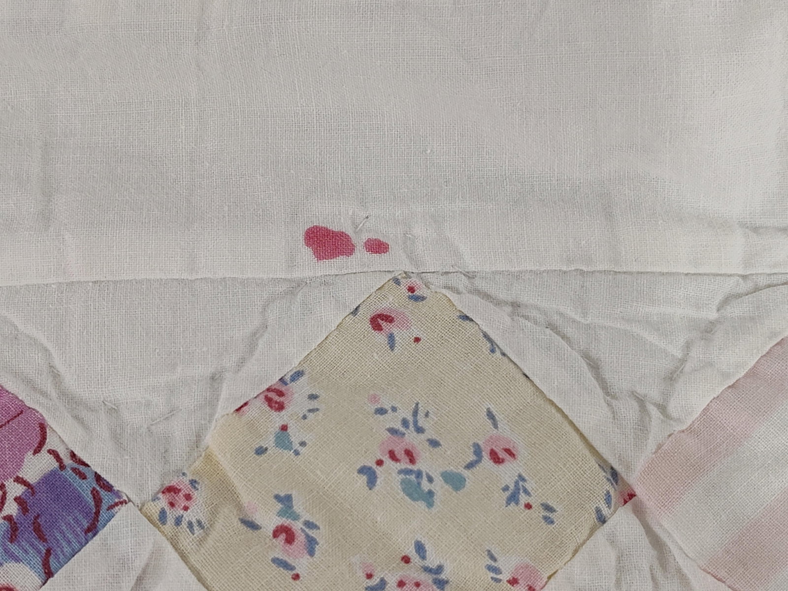Mid-20th C. Cotton Feed Sack Patchwork Star Quilt - 7