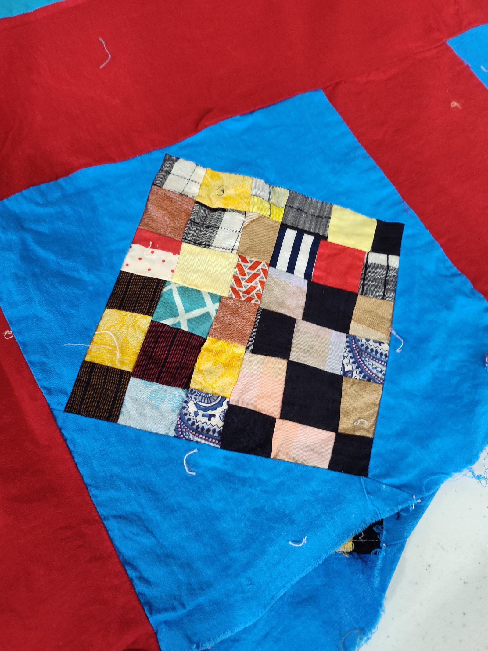 Mid-20th C. American Patchwork Quilt Top - 3