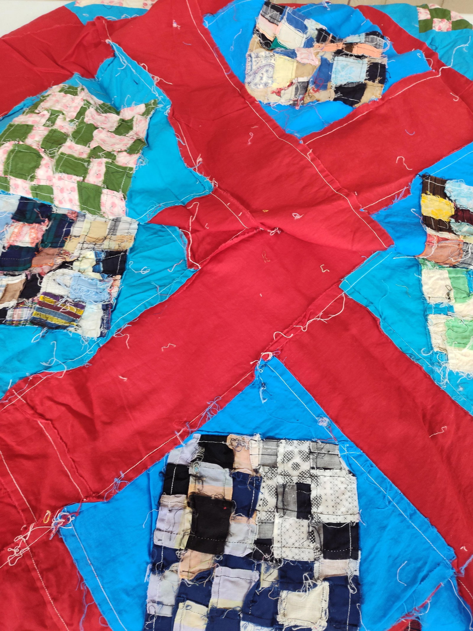 Mid-20th C. American Patchwork Quilt Top - 4