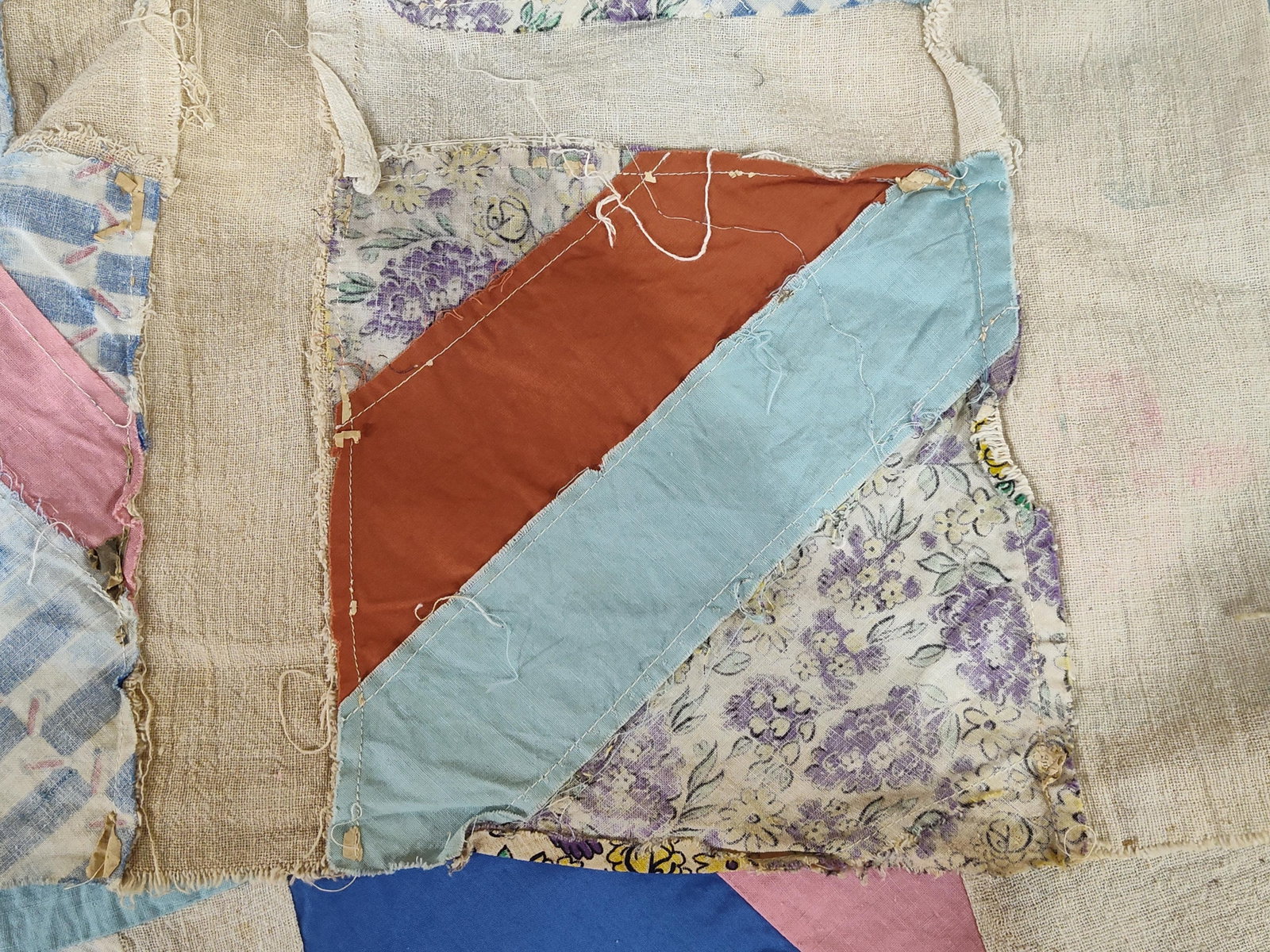 Mid-20th C. American String-Pieced Feed - 5