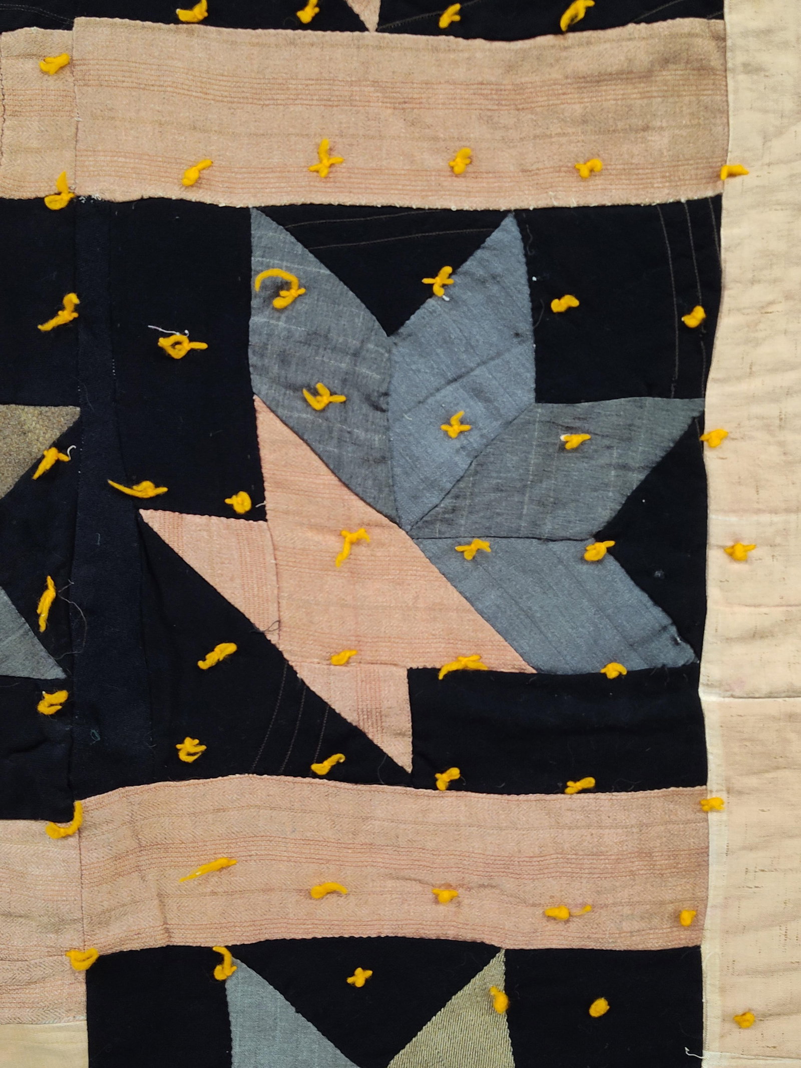 American Hand-Tied Maple Leaf Patchwork Quilt (1 of 4)