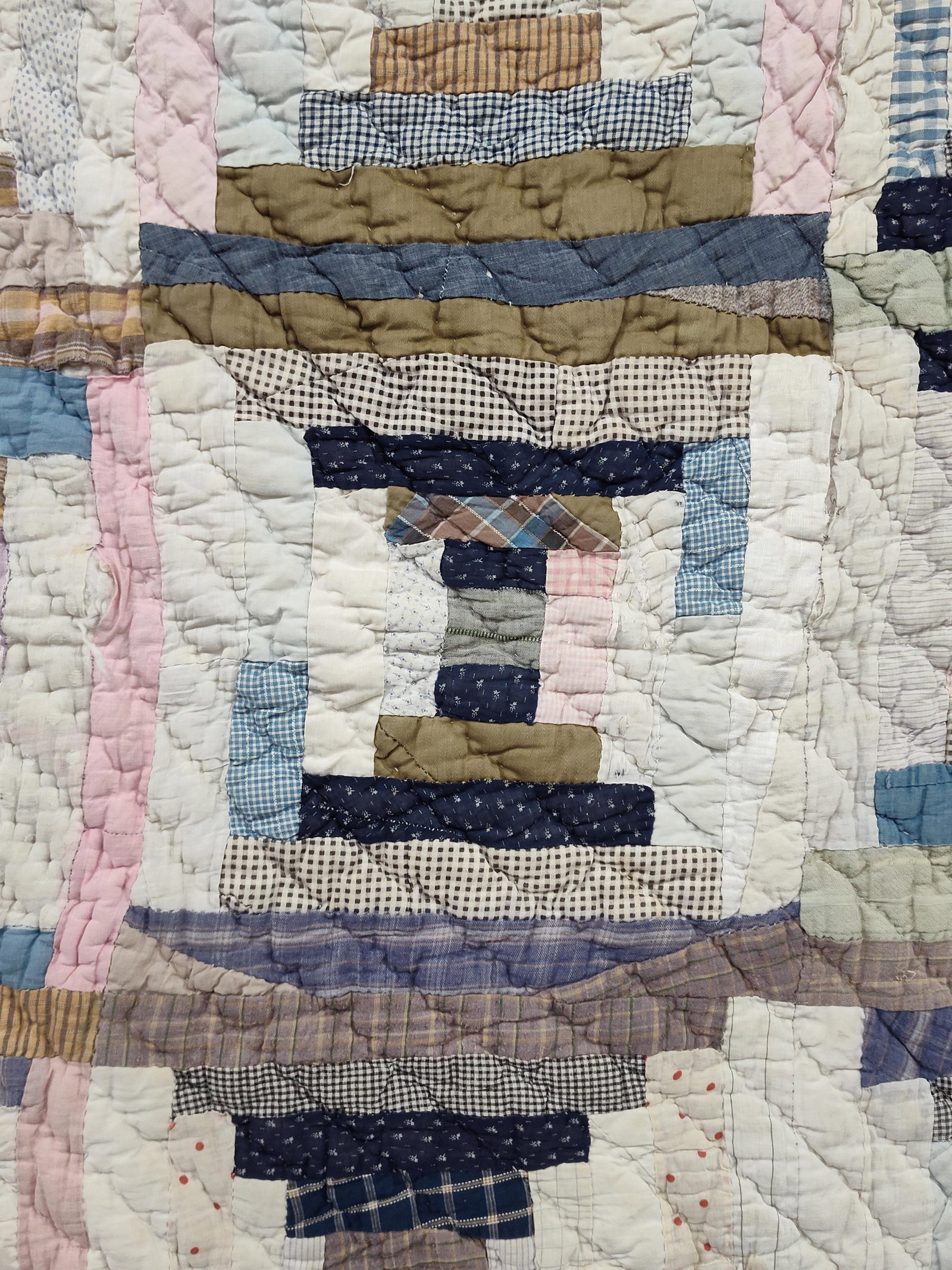 American Court House Steps Variation Cotton Quilt (1 of 6)