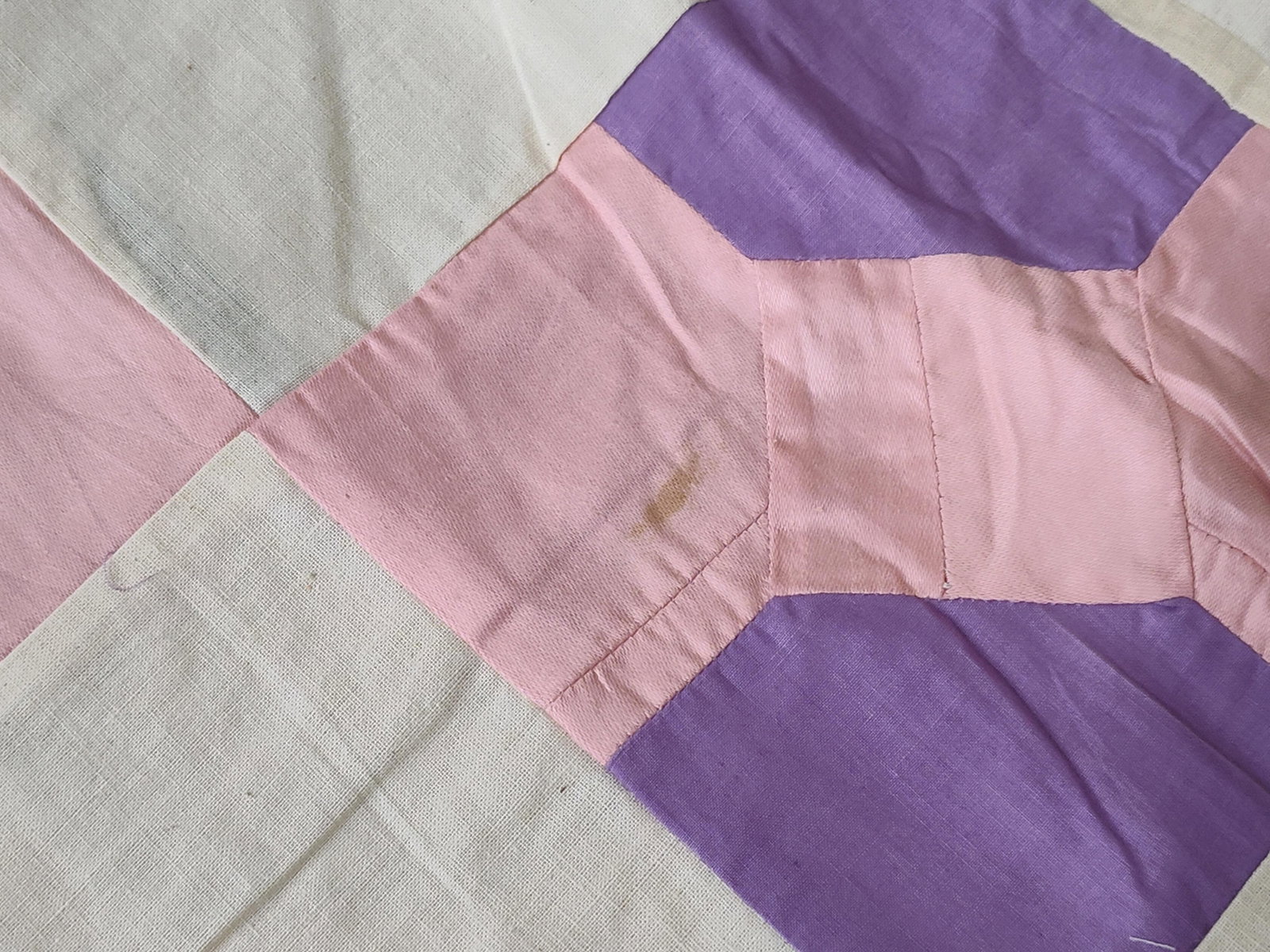 Mid-20th C. Bow Tie Patchwork Quilt Top - 4
