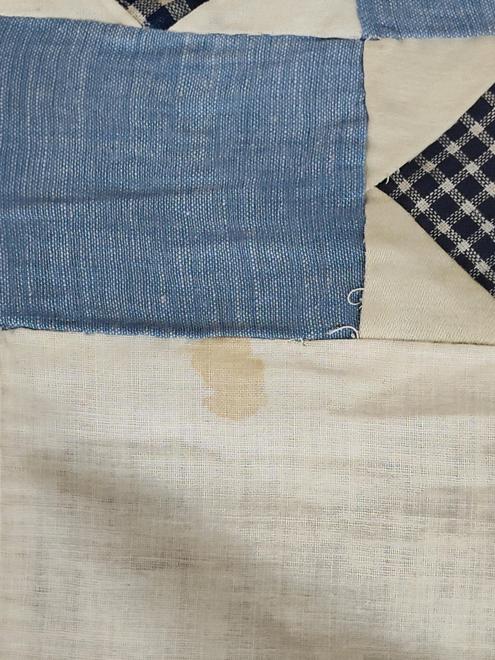 Mid-20th C. Hand-Pieced Cotton Patchwork Quilt Top - 3