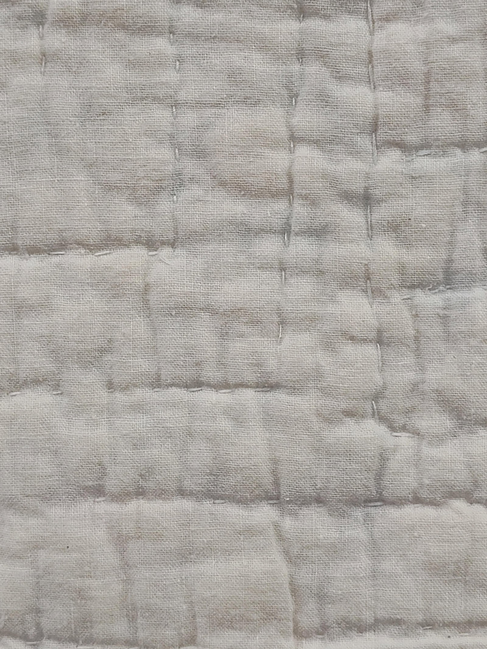 Mid-20th C. American Cotton String Patchwork Quilt - 3