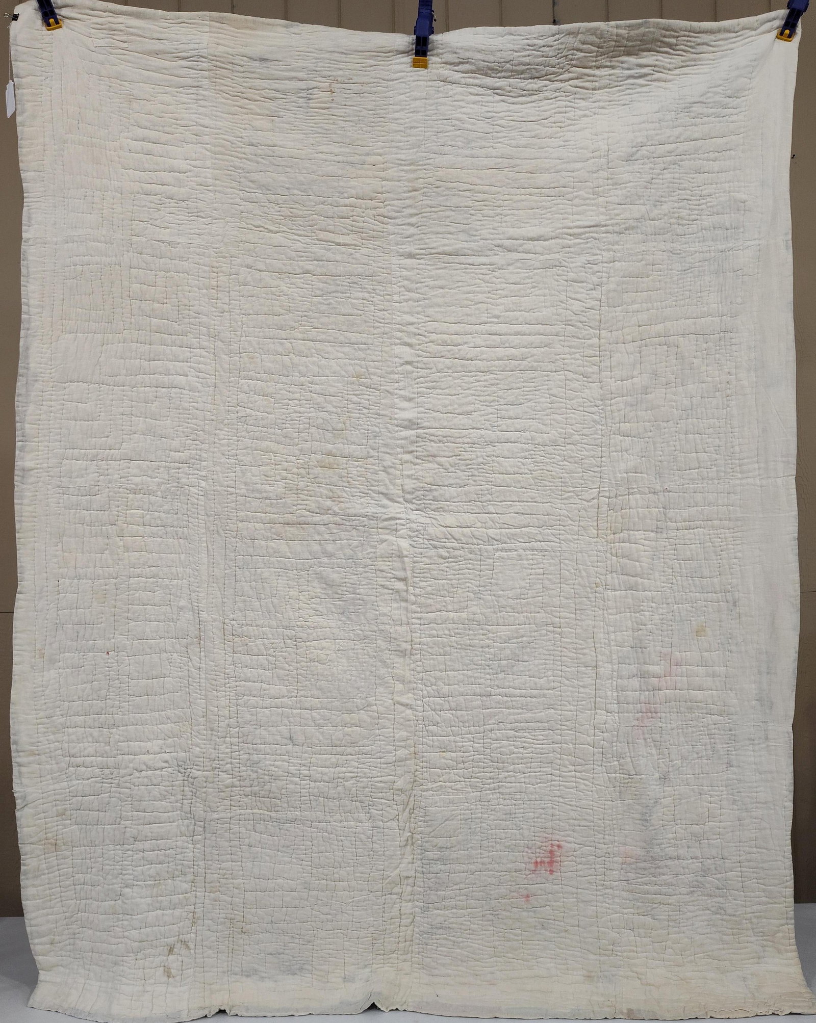 Mid-20th C. American Cotton String Patchwork Quilt - 4
