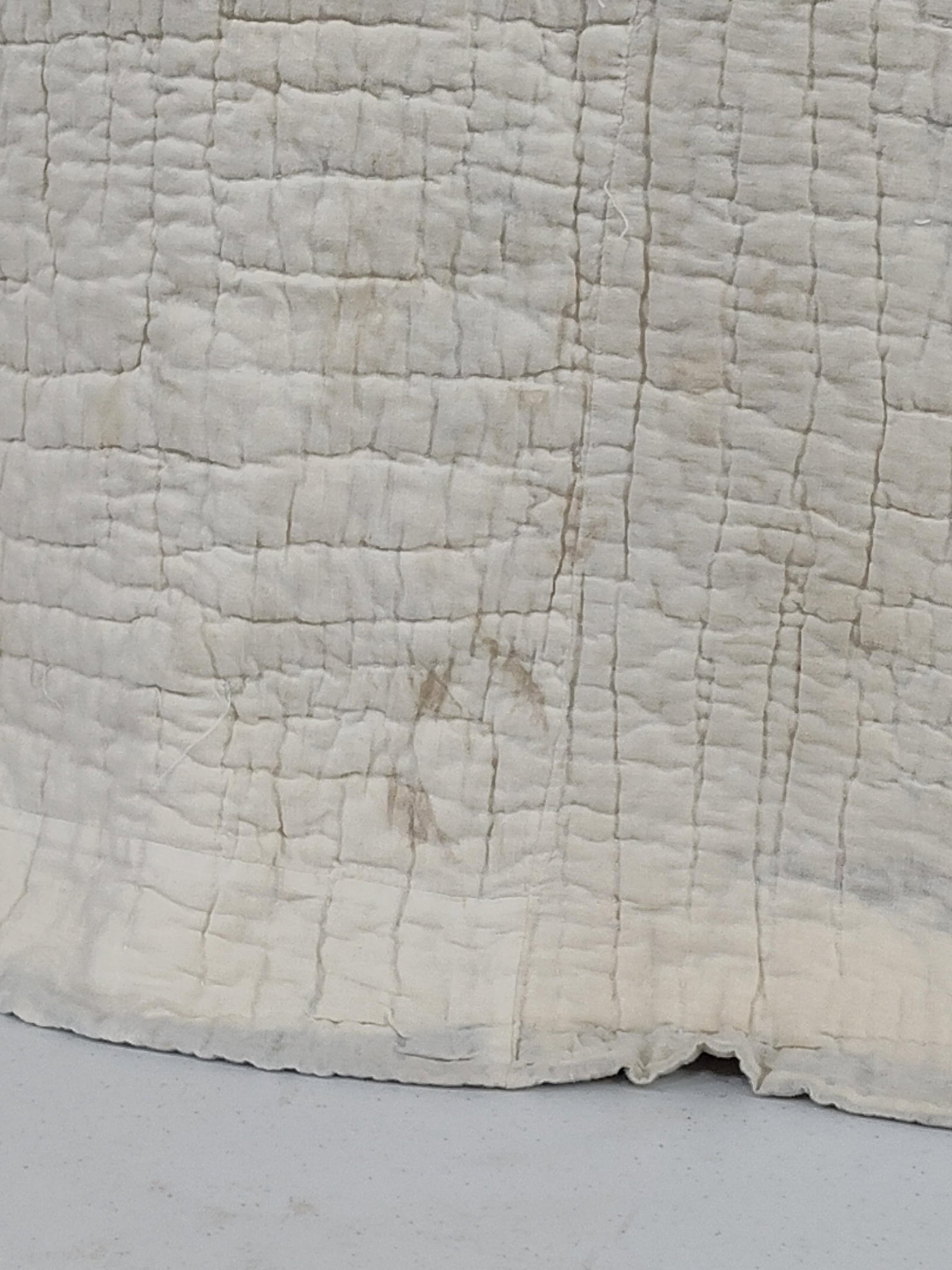 Mid-20th C. American Cotton String Patchwork Quilt - 6