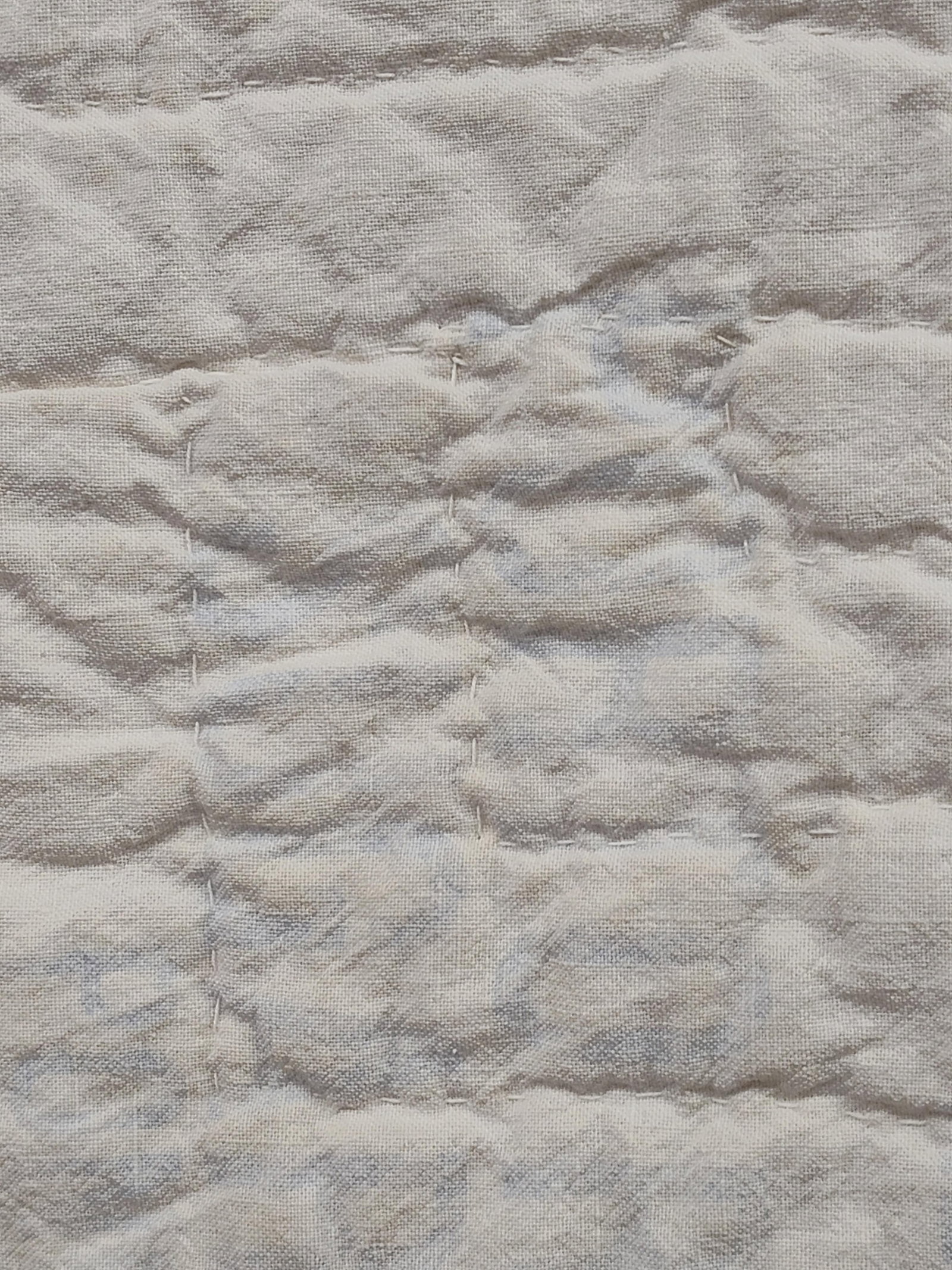 American Hand Quilted Patchwork Quilt, Grain Sack - 3
