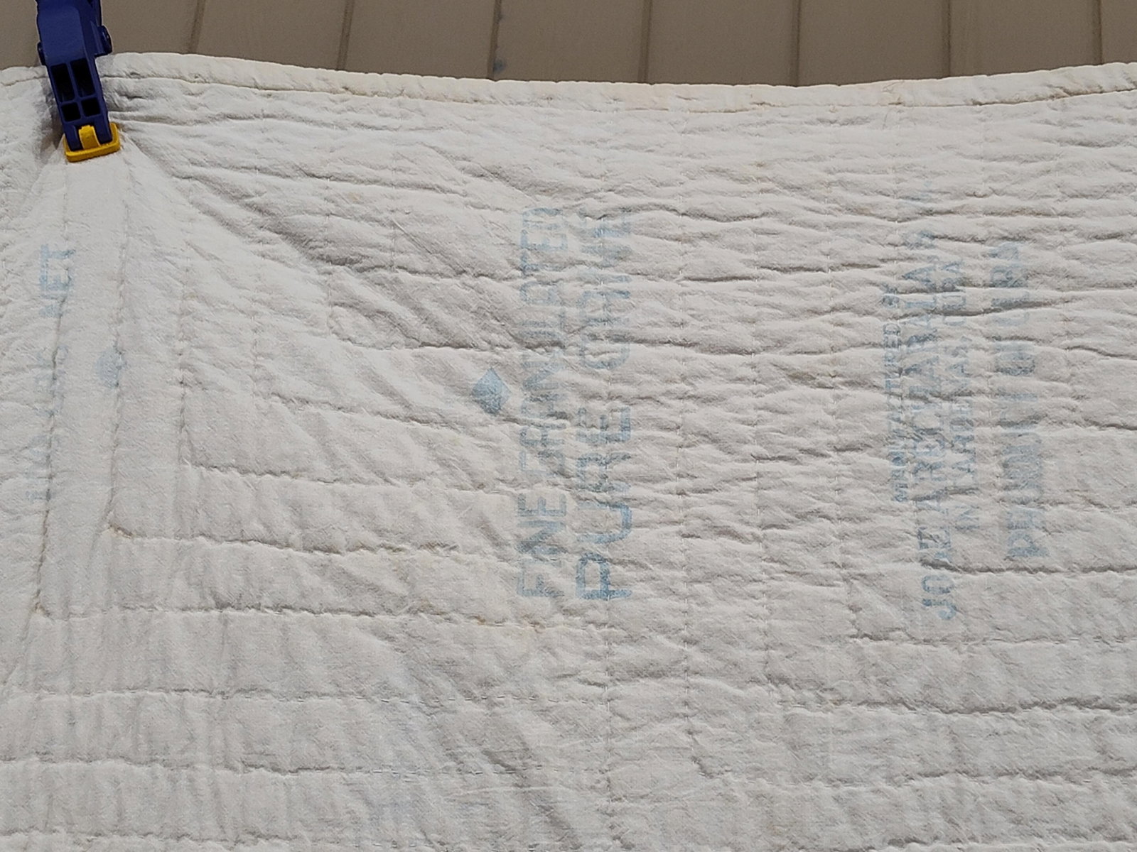 American Hand Quilted Patchwork Quilt, Grain Sack - 5